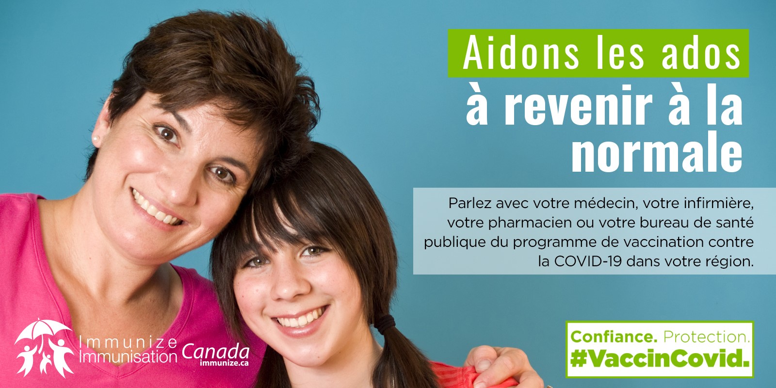 Aidons les ados à retourner à la normale : vaccination COVID-19