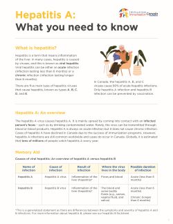 Hepatitis A: What you need to know
