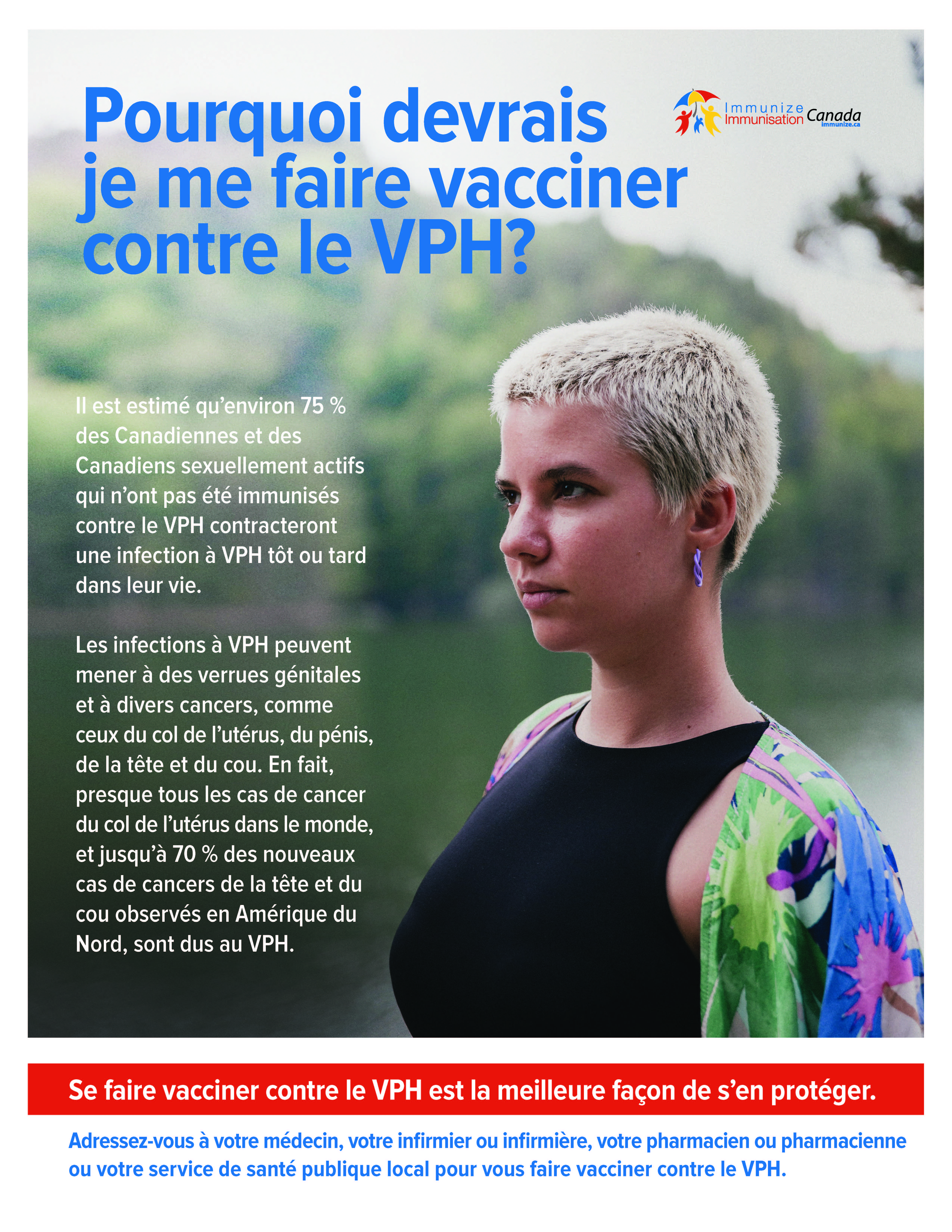 Pourquoi devrais-je me faire vacciner contre le VPH? (affiche)