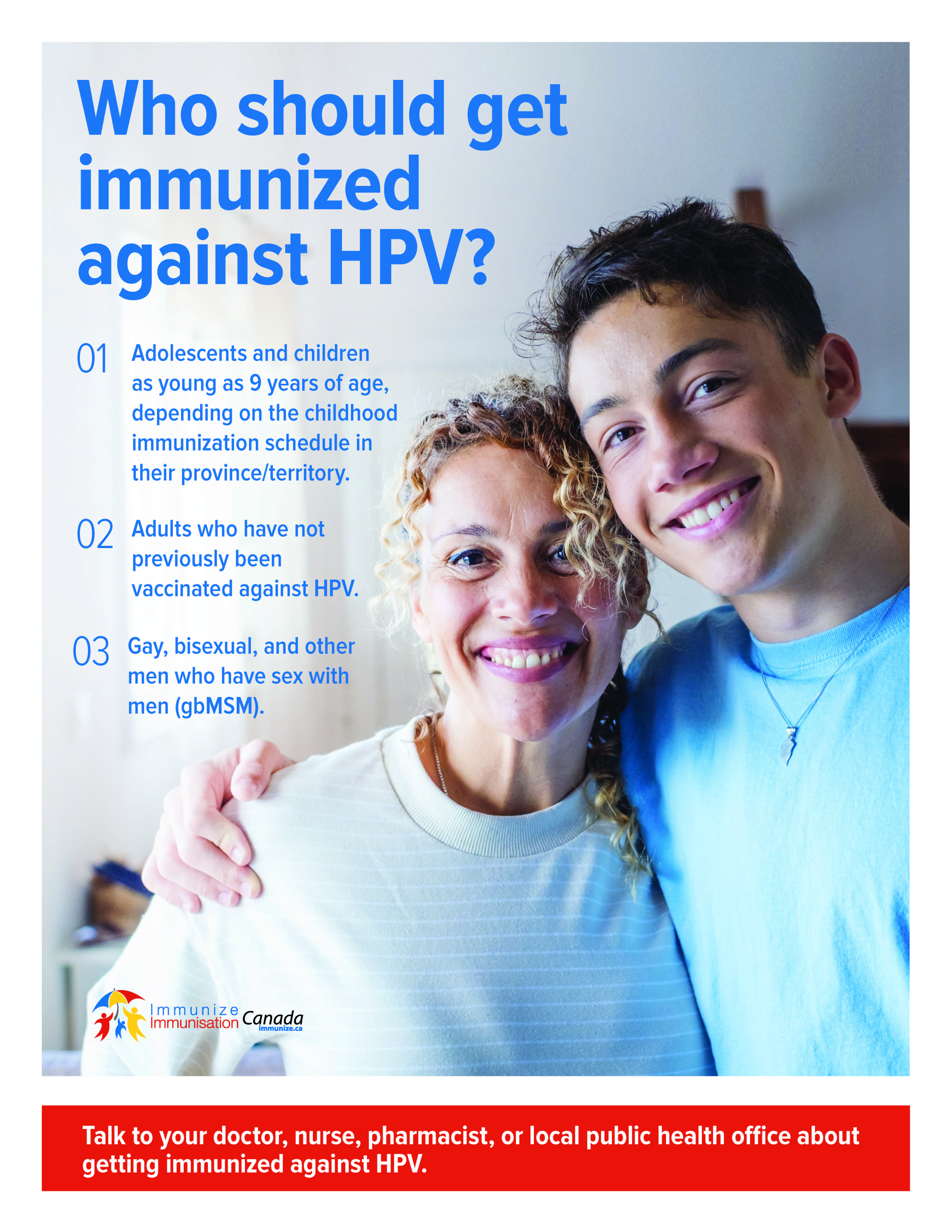 Who should get immunized against HPV? - poster