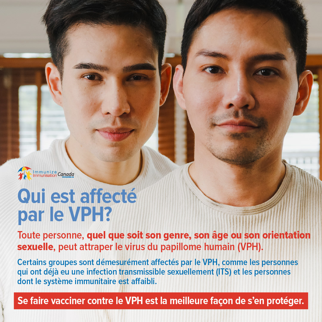 Qui est affecté par le VPH? (image pour médias sociaux - Instagram)