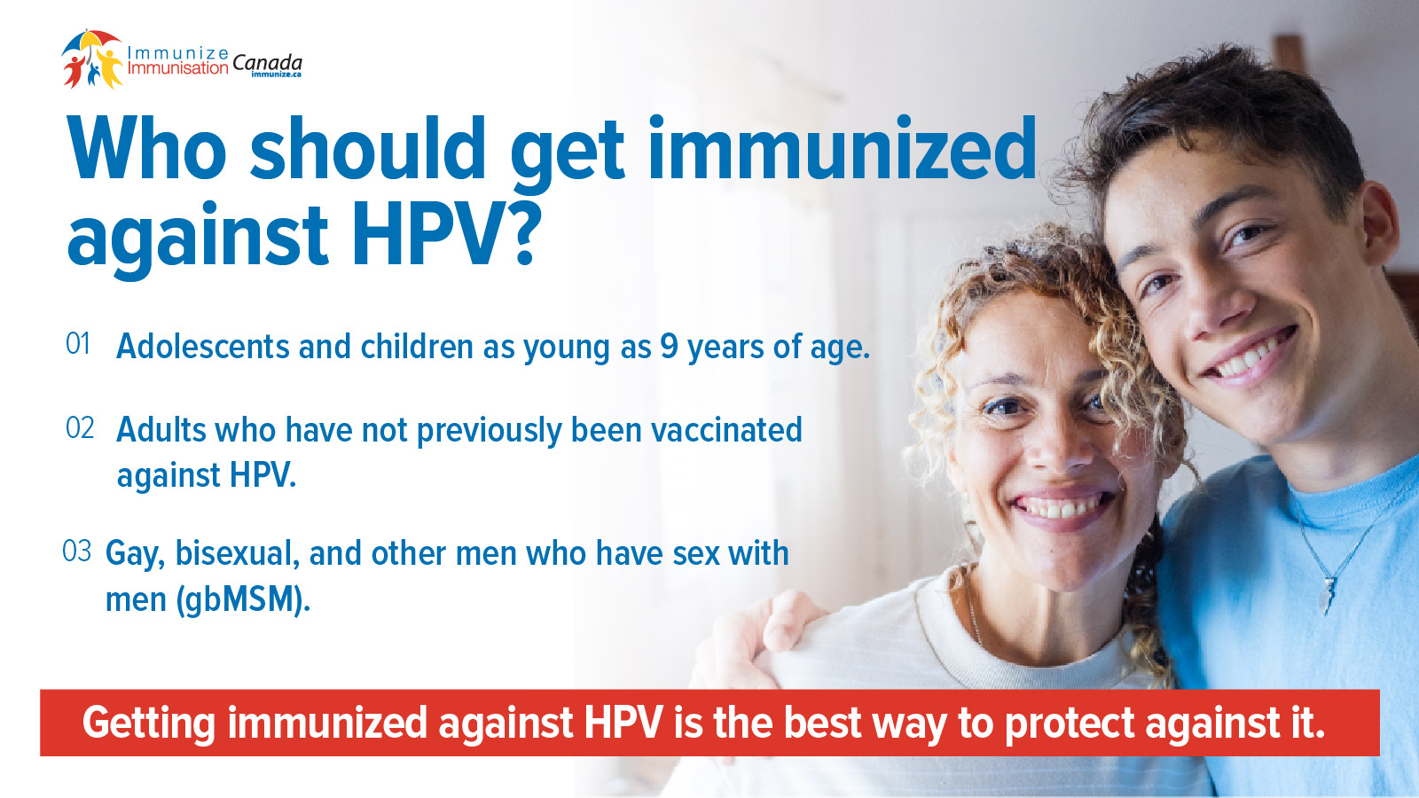 Who should get immunized against HPV? (social media image for Twitter)