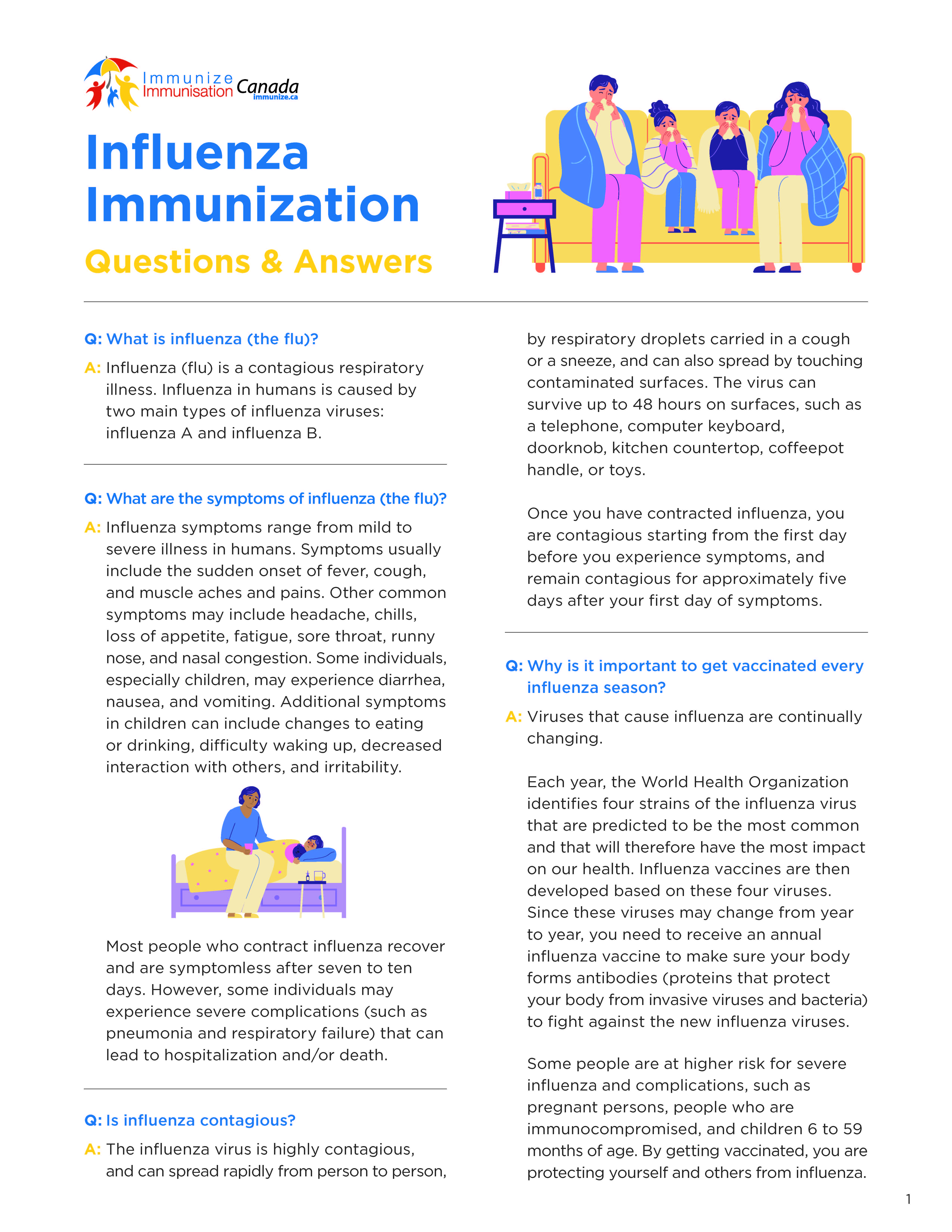 Influenza Immunization Questions and Answers