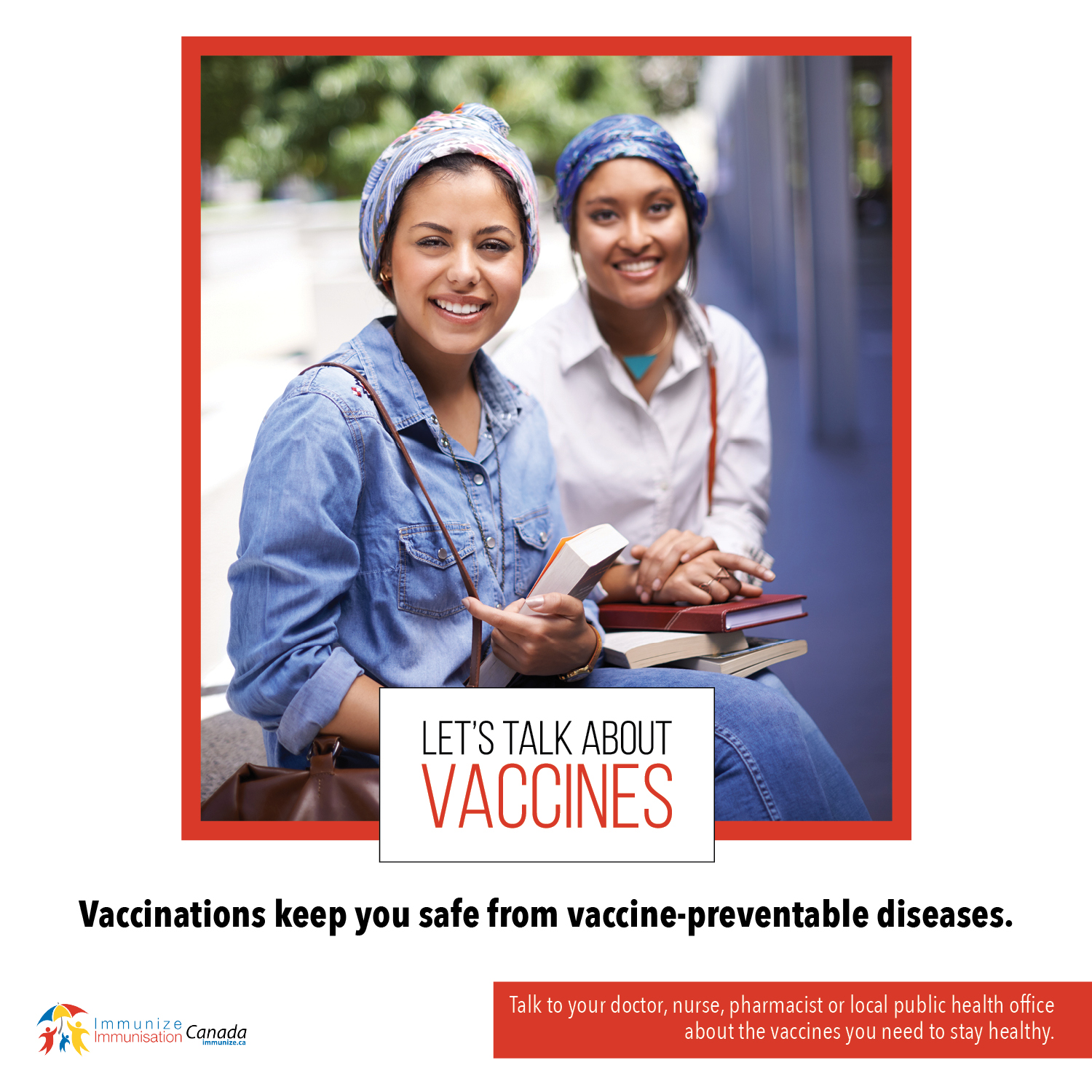 Let's talk about vaccines - image B (for Instagram/Facebook)