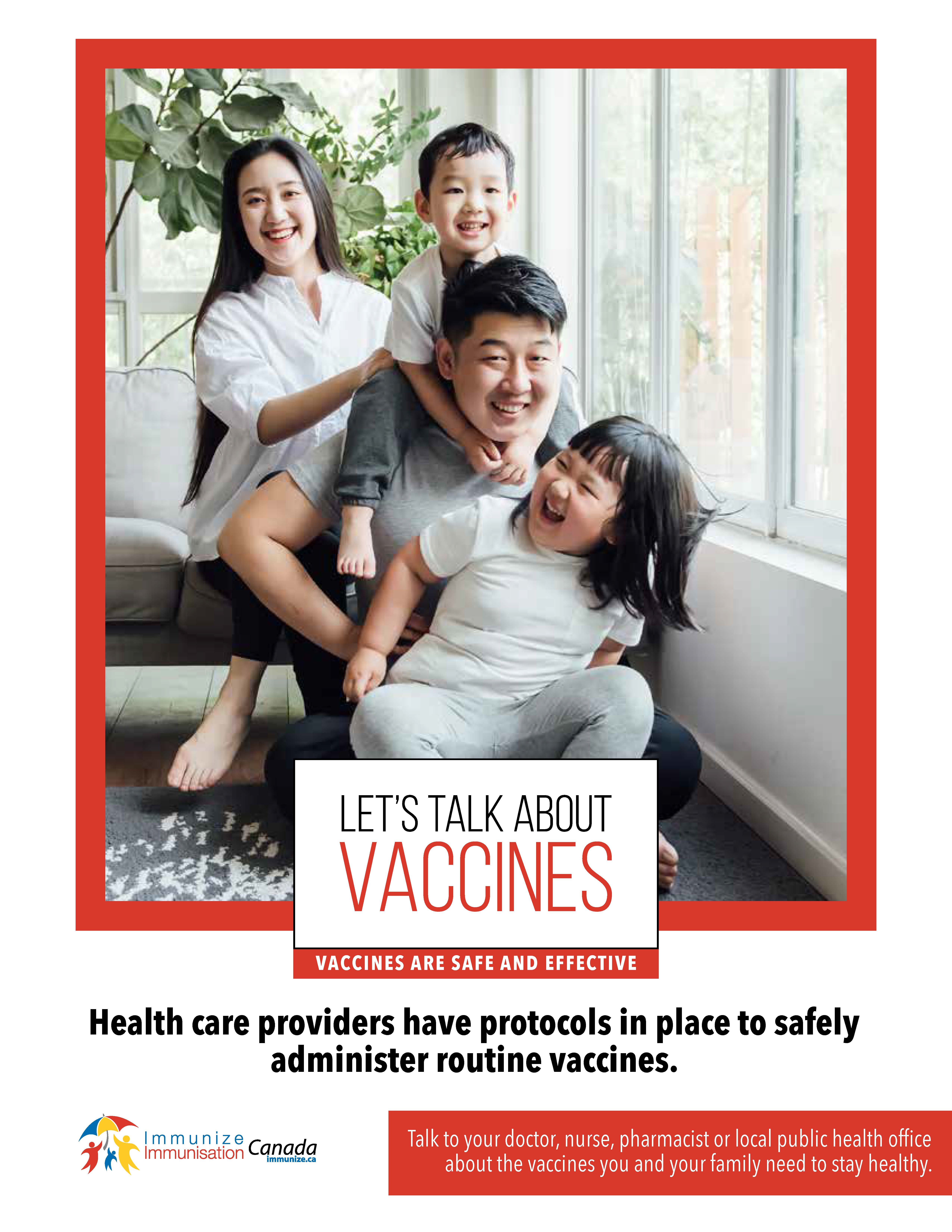 Let's talk about vaccines - poster A