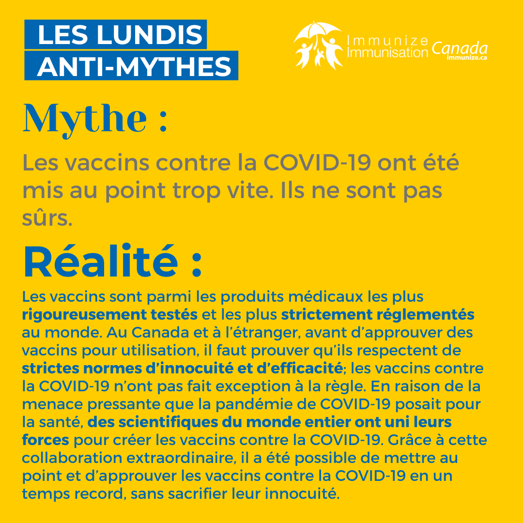 Les lundis anti-mythes - COVID-19 - image 8 pour Instagram