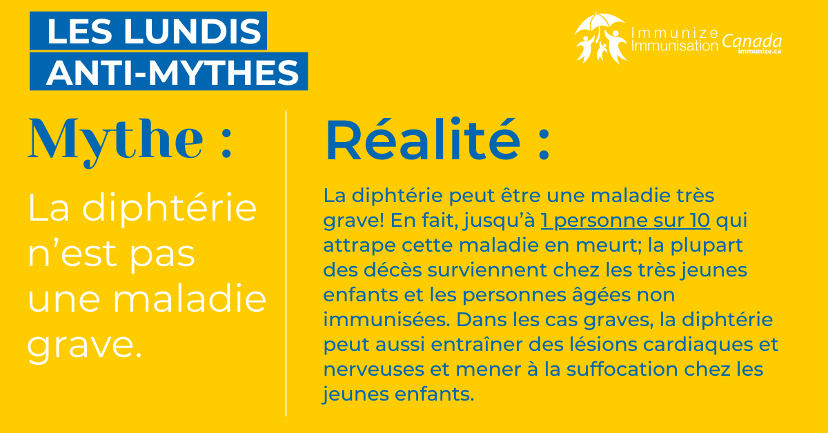 Les lundis anti-mythes (Facebook) - la diphtérie 1