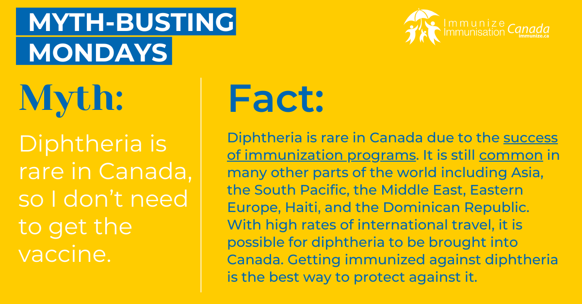 Myth-busting Monday (Facebook) - Diphtheria 2