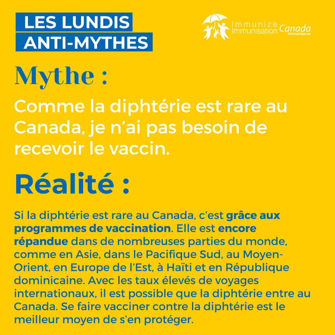 Les lundis anti-mythes (Instagram) - la diphtérie 2