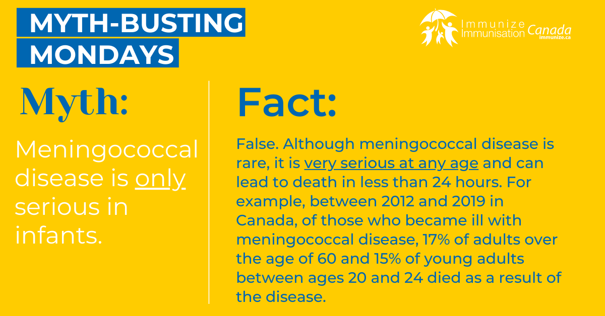 Myth-busting Mondays (Facebook) - Meningococcal 3