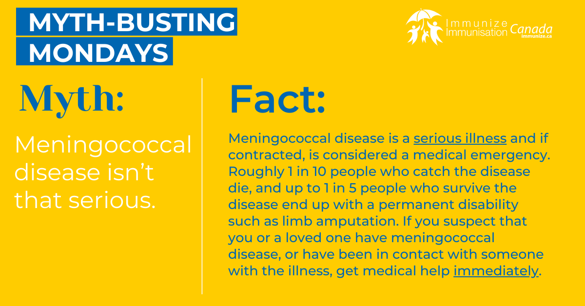 Myth-busting Mondays (Facebook) - Meningococcal 4