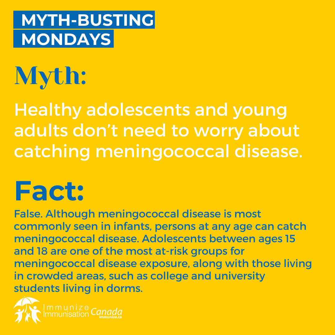 Myth-busting Mondays (Instagram) - Meningococcal 5