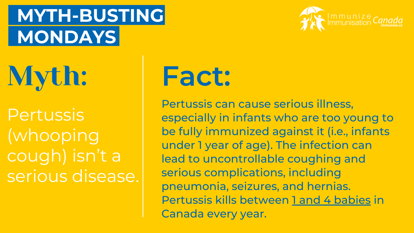 Myth-busting Monday (Twitter/X) - Pertussis 1