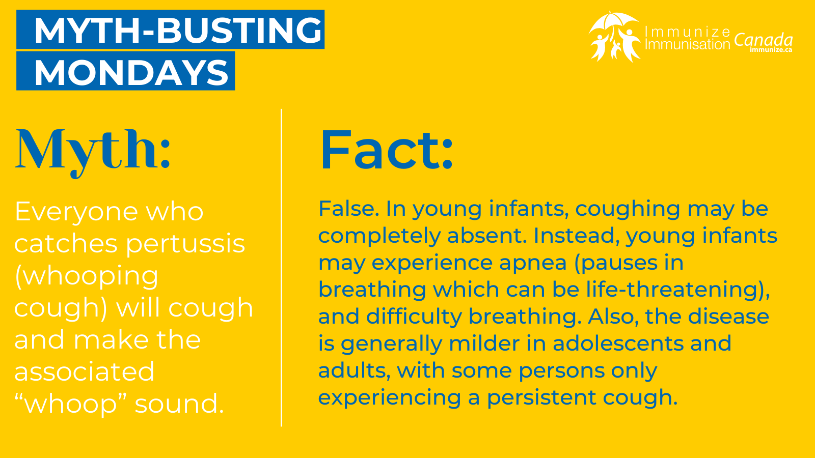 Myth-busting Monday (Twitter/X) - Pertussis 3