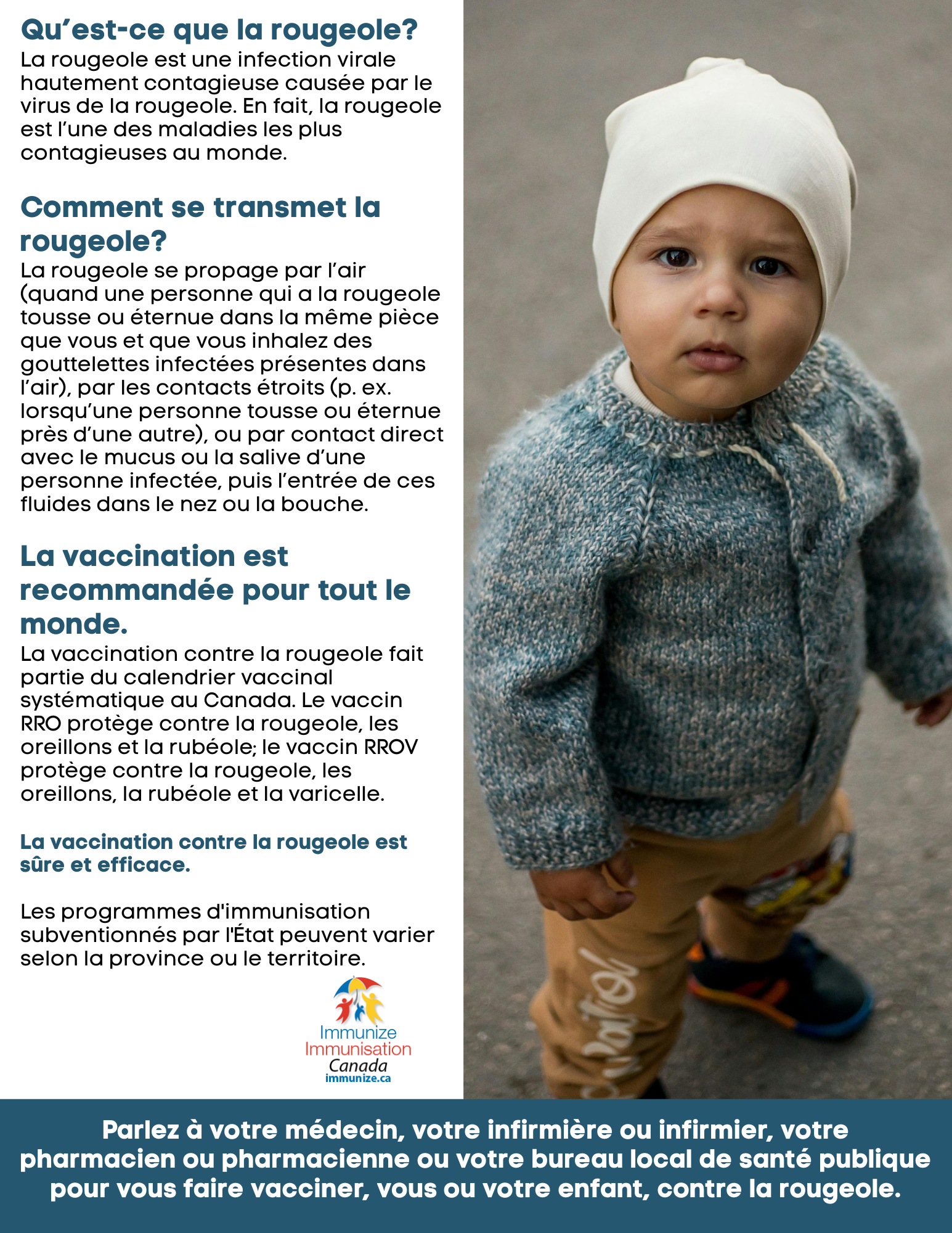 Qu'est-ce que la rougeole? - affiche 2