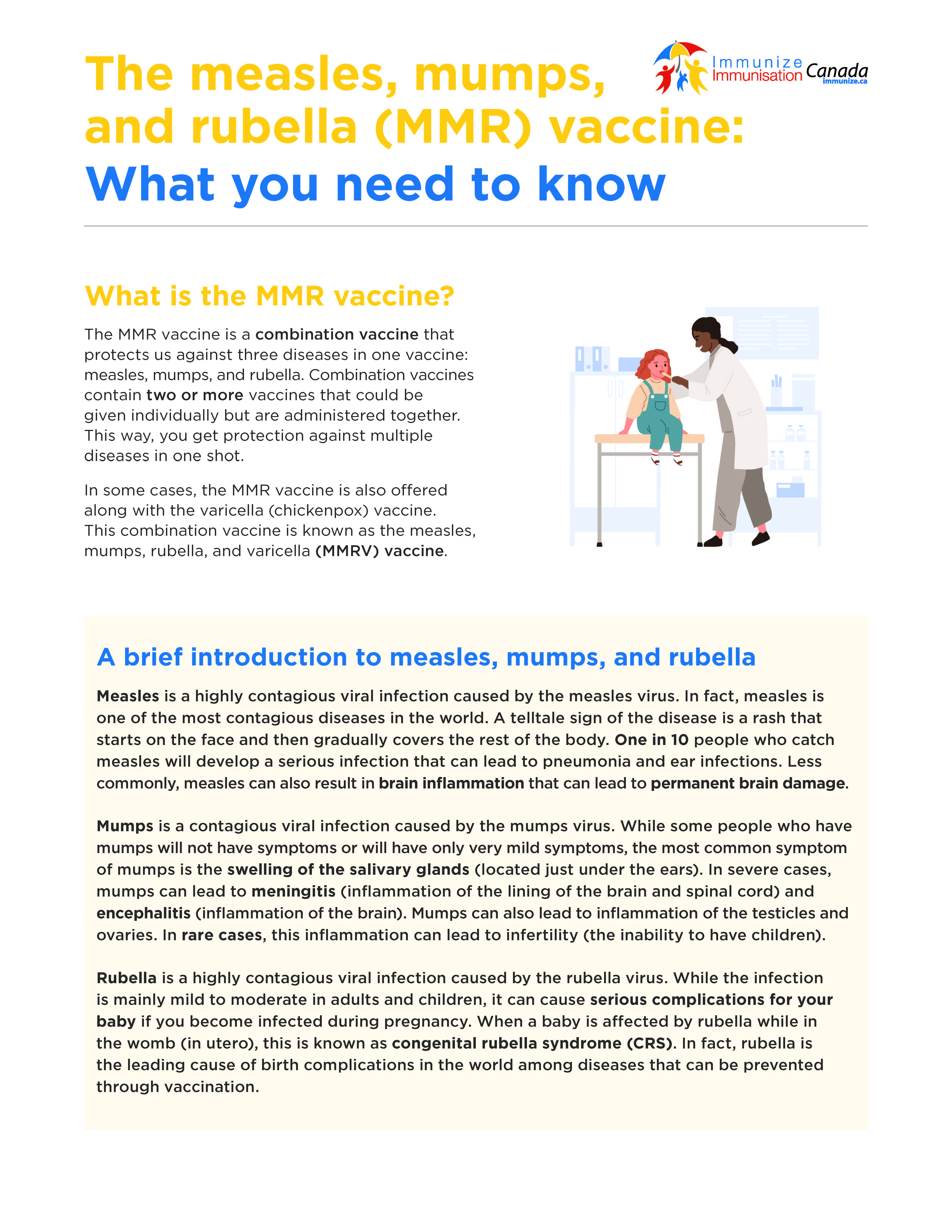 The measles, mumps, and rubella (MMR) vaccine: What you need to know