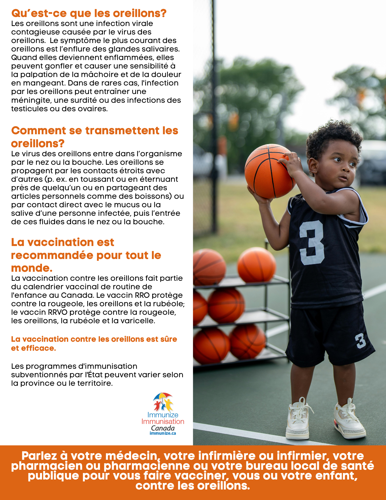 Qu'est-ce que les oreillons? - affiche 4