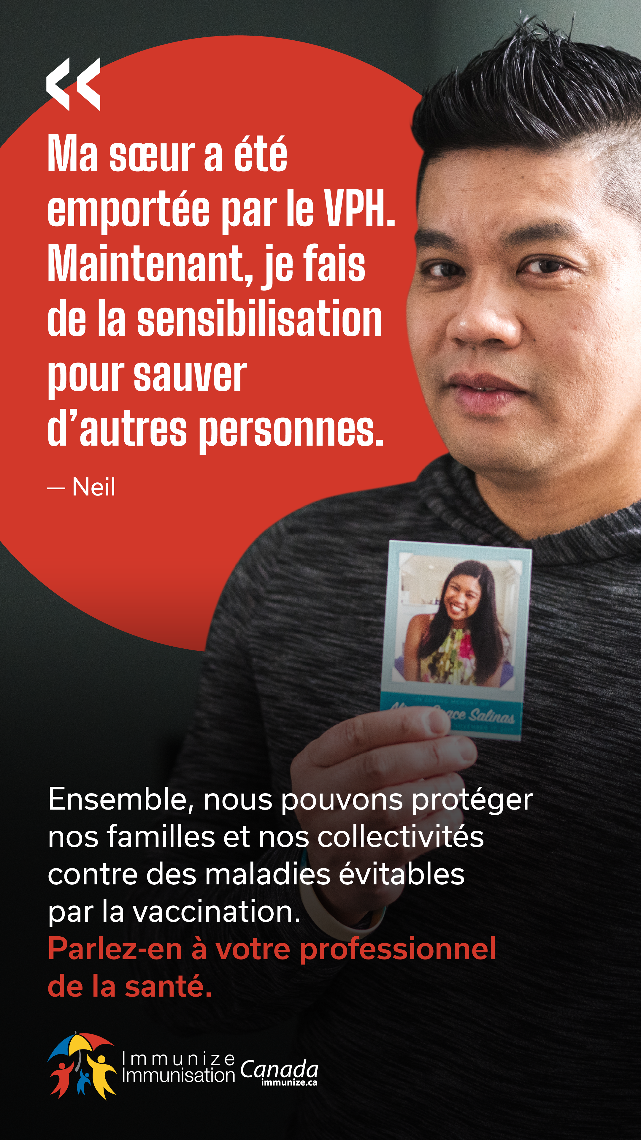 Ma sœur a été emportée par le VPH. Maintenant, je fais de la sensibilisation pour sauver d’autres personnes (image pour médias sociaux 8)