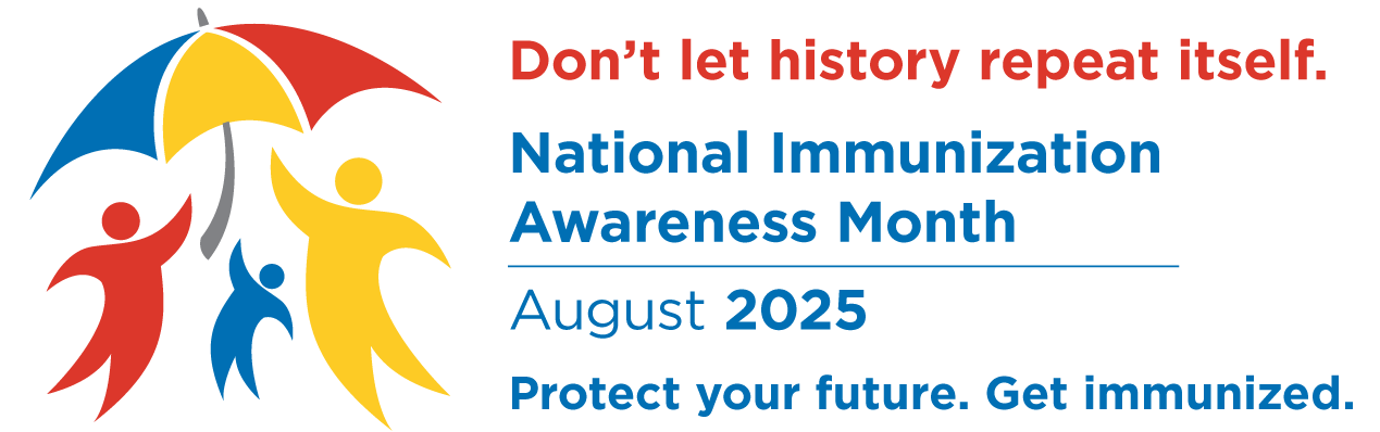 National Immunization Awareness Month 2025 logo - horizontal