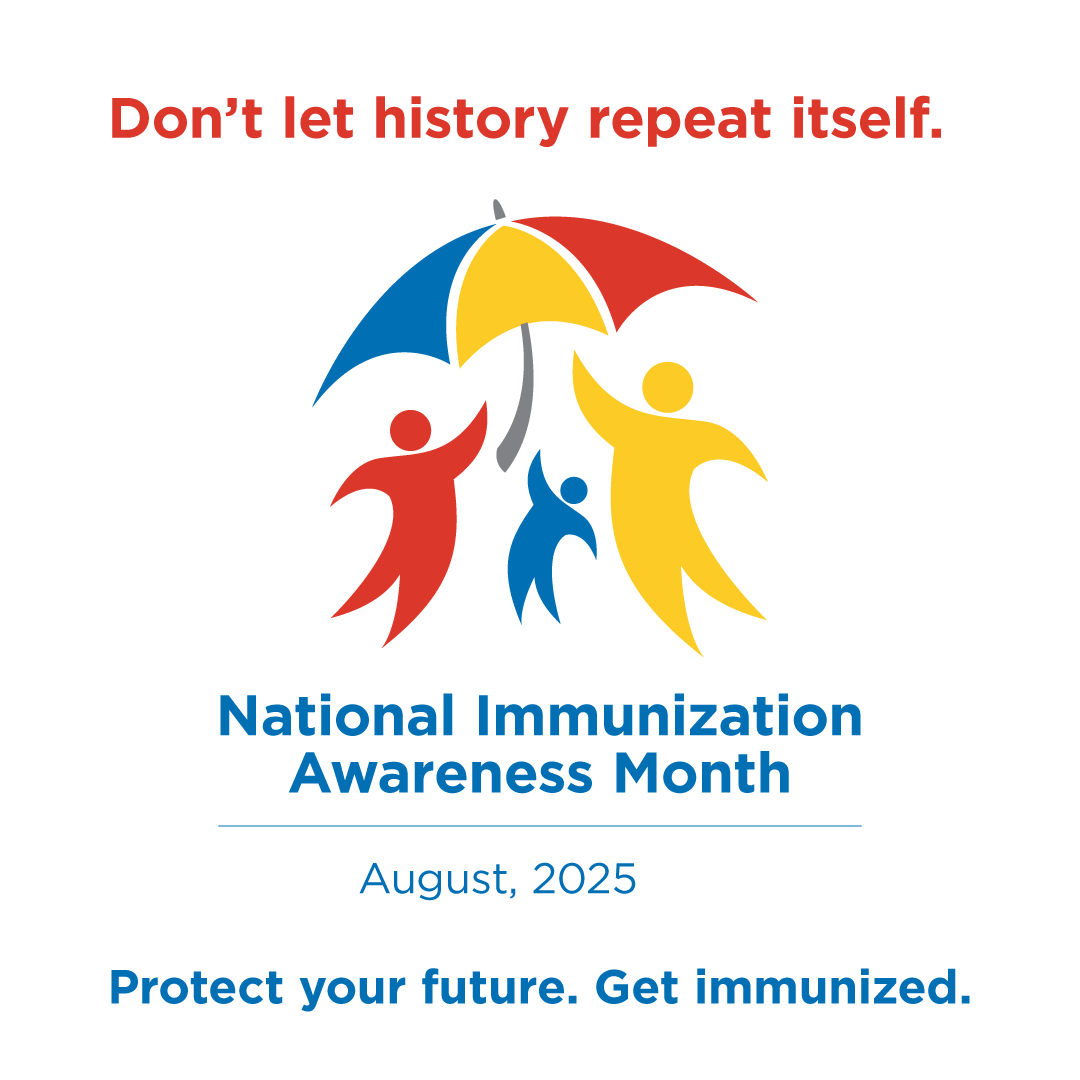 National Immunization Awareness Month 2025 - logo sized for Instagram