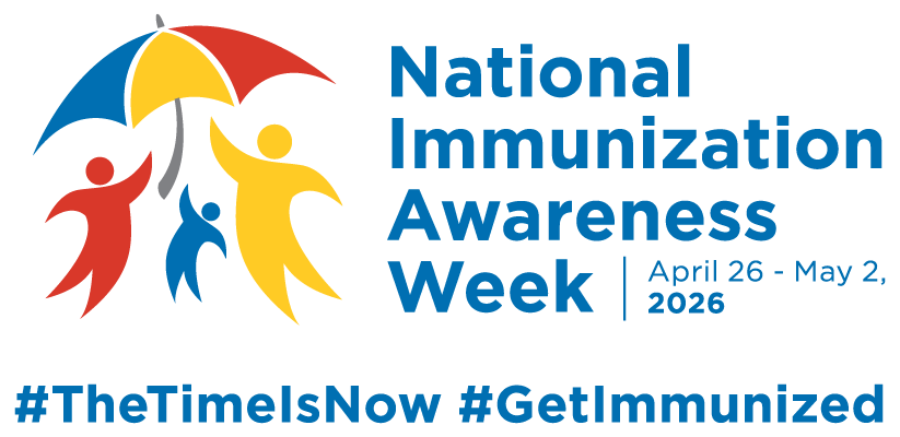 National Immunization Awareness Week 2026 logo - vertical