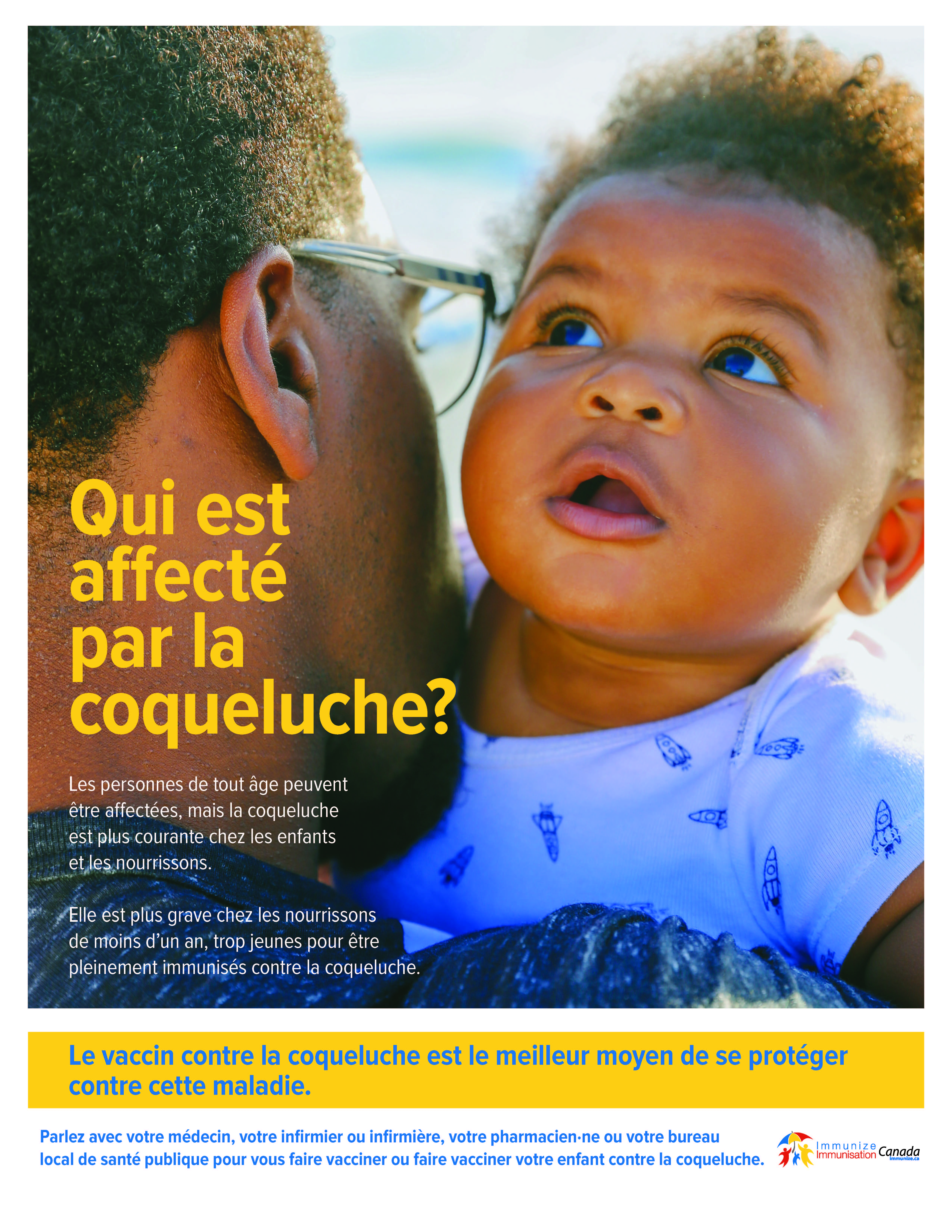 Qui est affecté par la coqueluche? (affiche)