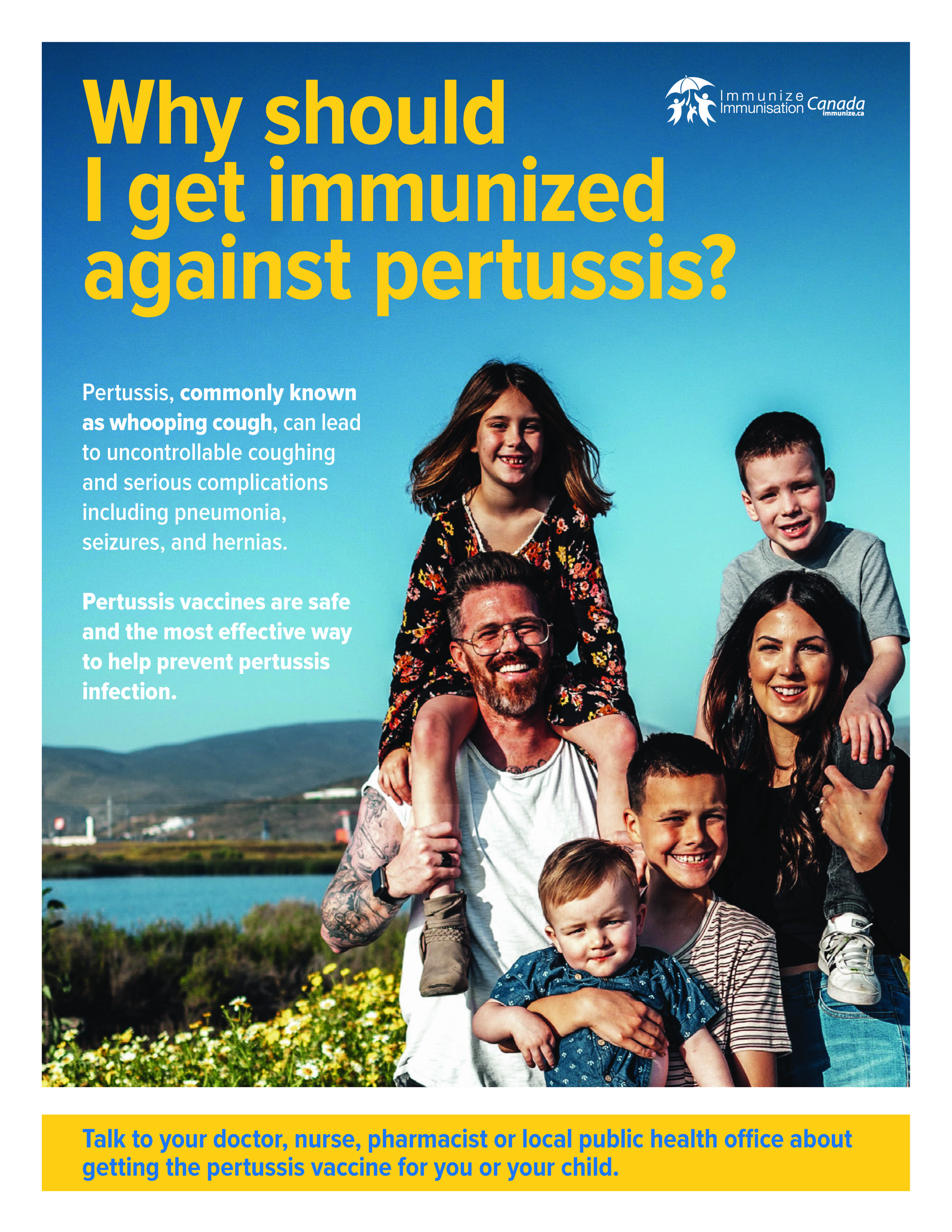 Why should I get immunized against pertussis?