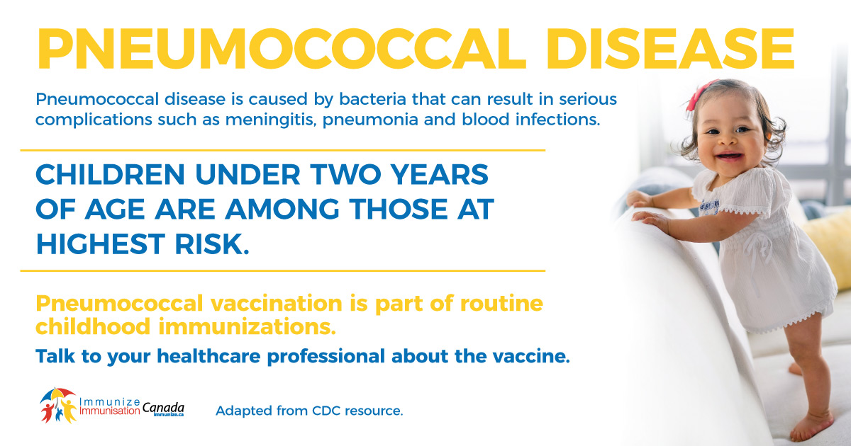 Pneumococcal disease: Children under two years of age (social media image for Facebook)