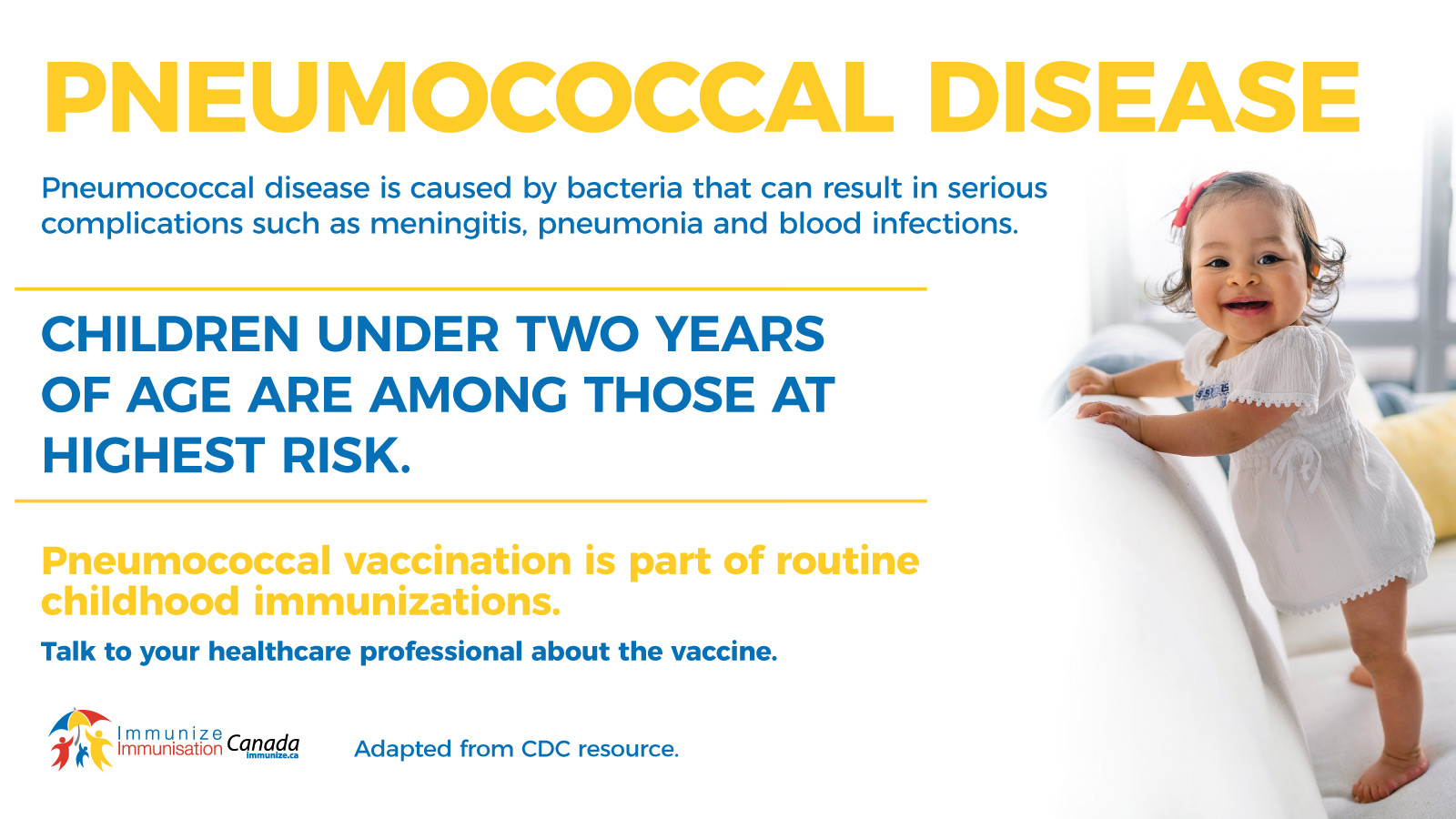 Pneumococcal disease: Children under two years of age (social media image for Twitter)