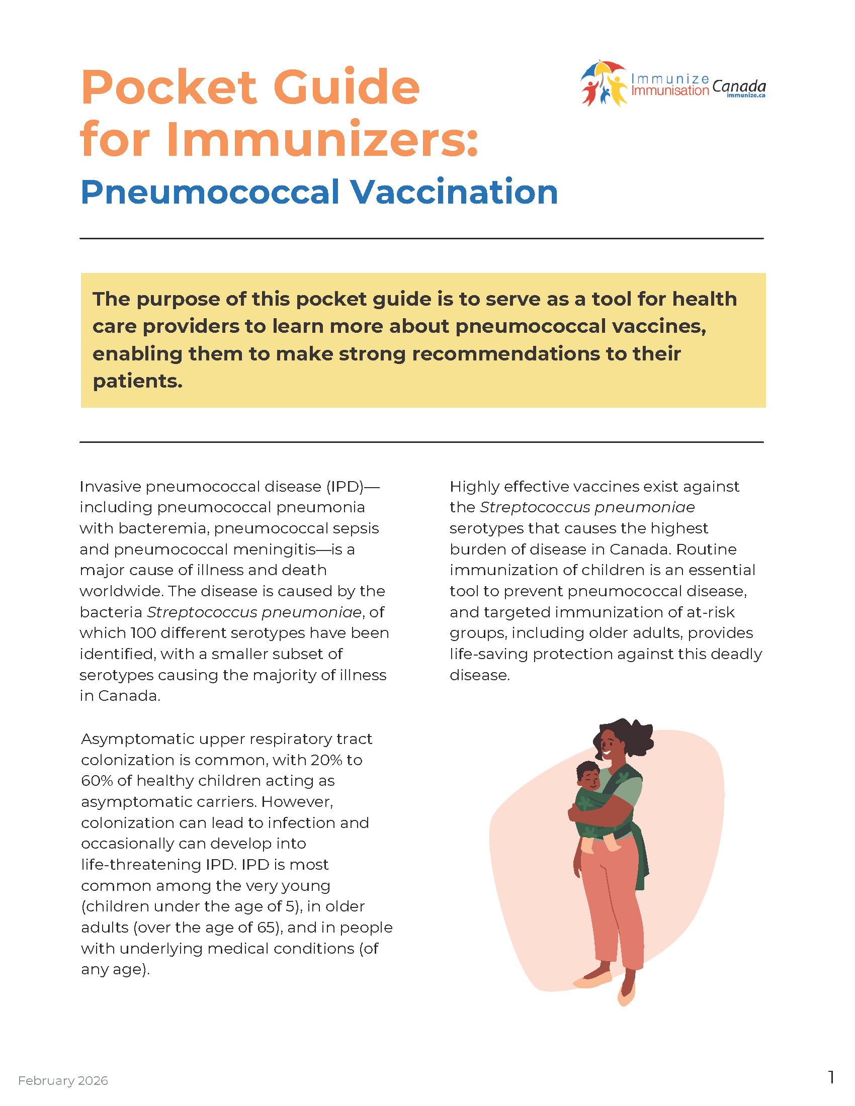 Pocket Guide for Immunizers: Pneumococcal Vaccination