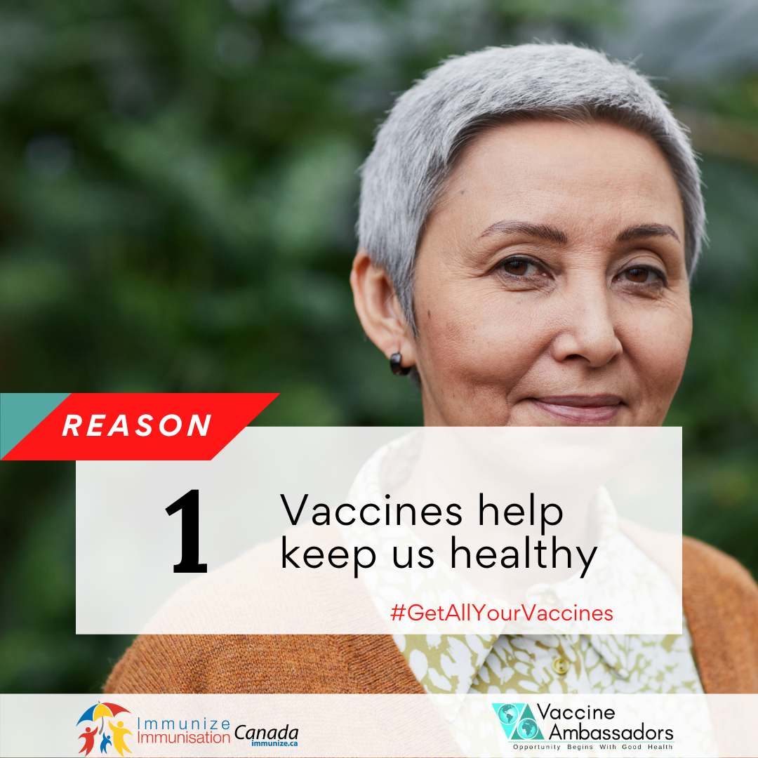 Reason 1 - Vaccines keep us healthy - Facebook and Instagram