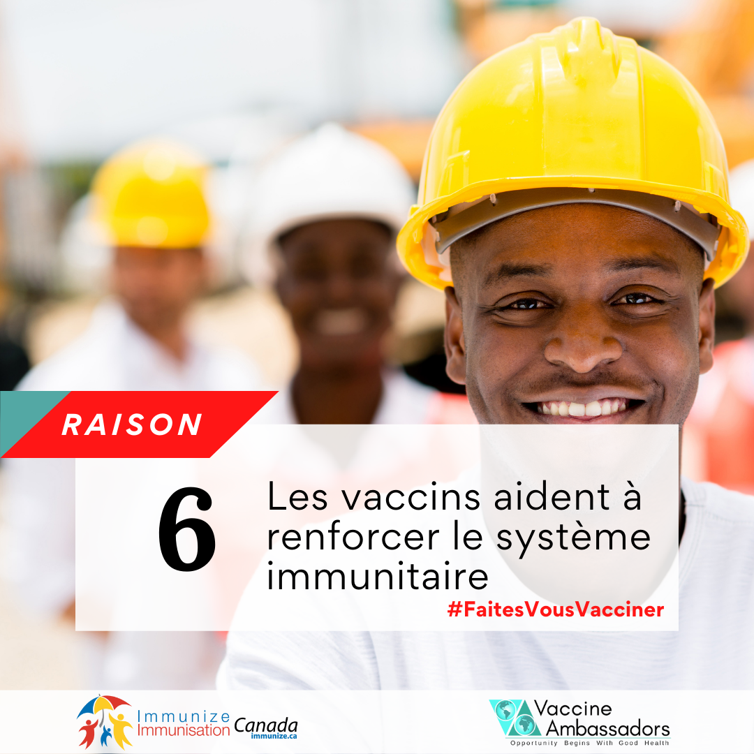 Raison No. 6 - Les vaccins aident à renforcer le système immunitaire - Facebook et Instagram