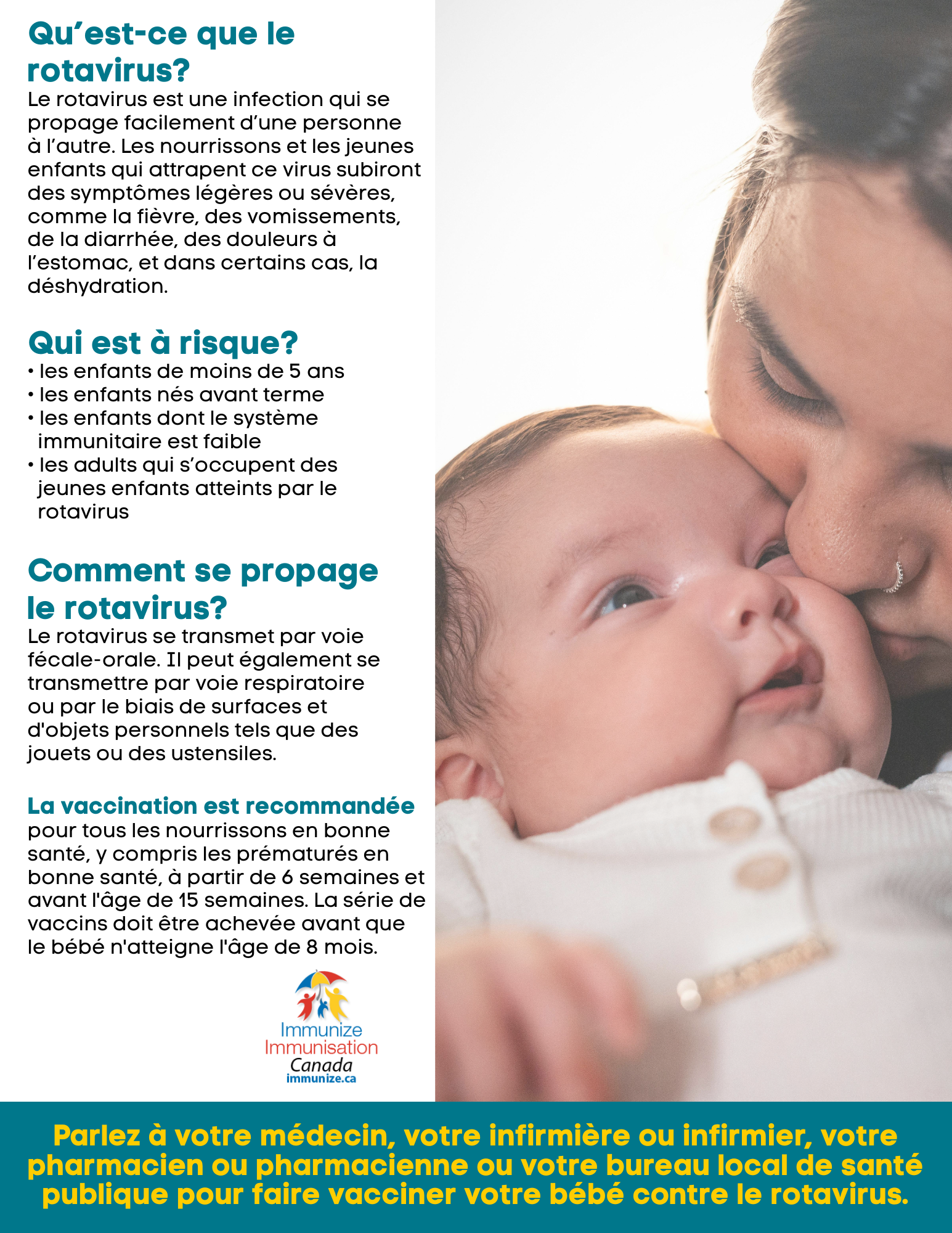 Qu'est-ce que le rotavirus? - affiche 1