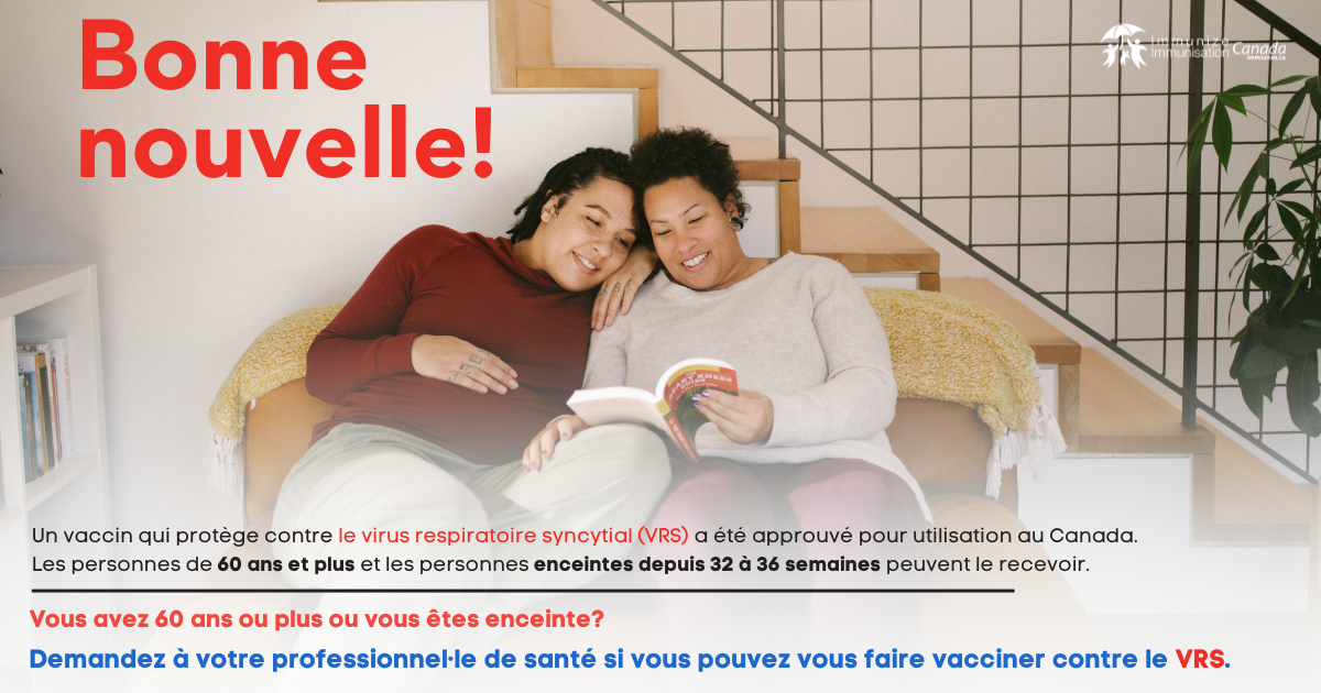 Bonne nouvelle! (vaccin contre le VRS) - image pour Facebook