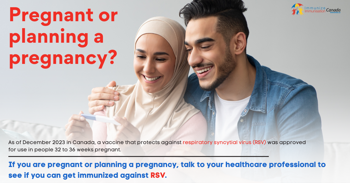 Pregnant or planning a pregnancy? (RSV vaccine) - social media image for Facebook