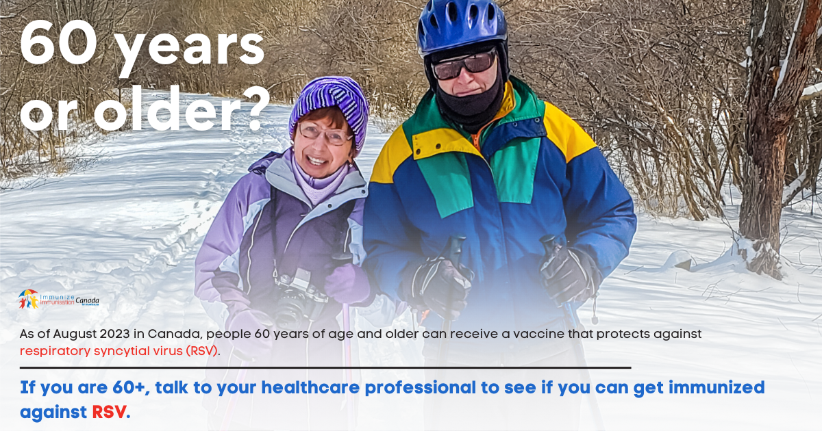 60 years or older? (RSV vaccine) - social media image for Facebook
