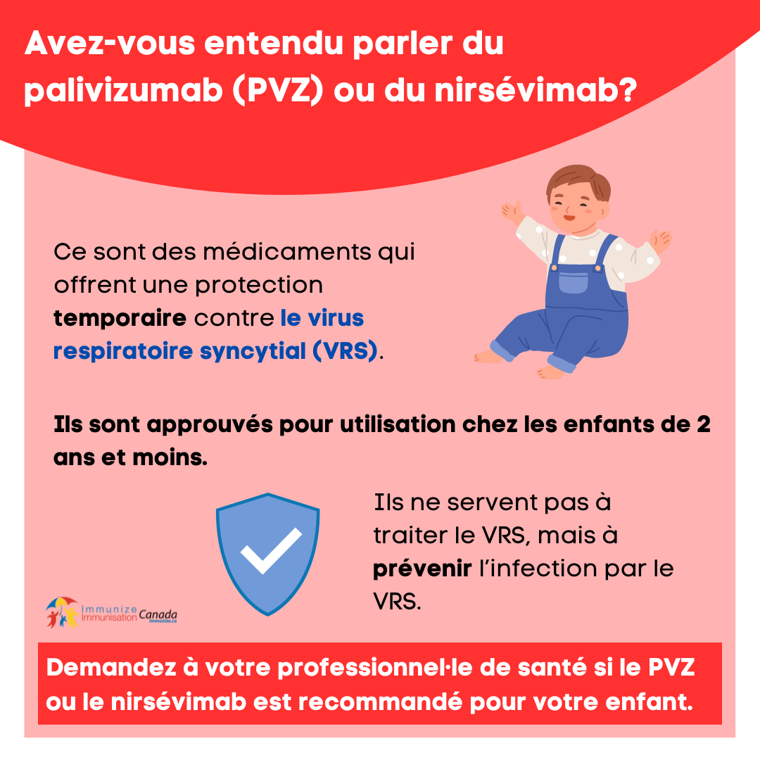 Avez-vous entendu parler du palivizumab (PVZ) ou du nirsévimab? - image pour Instagram