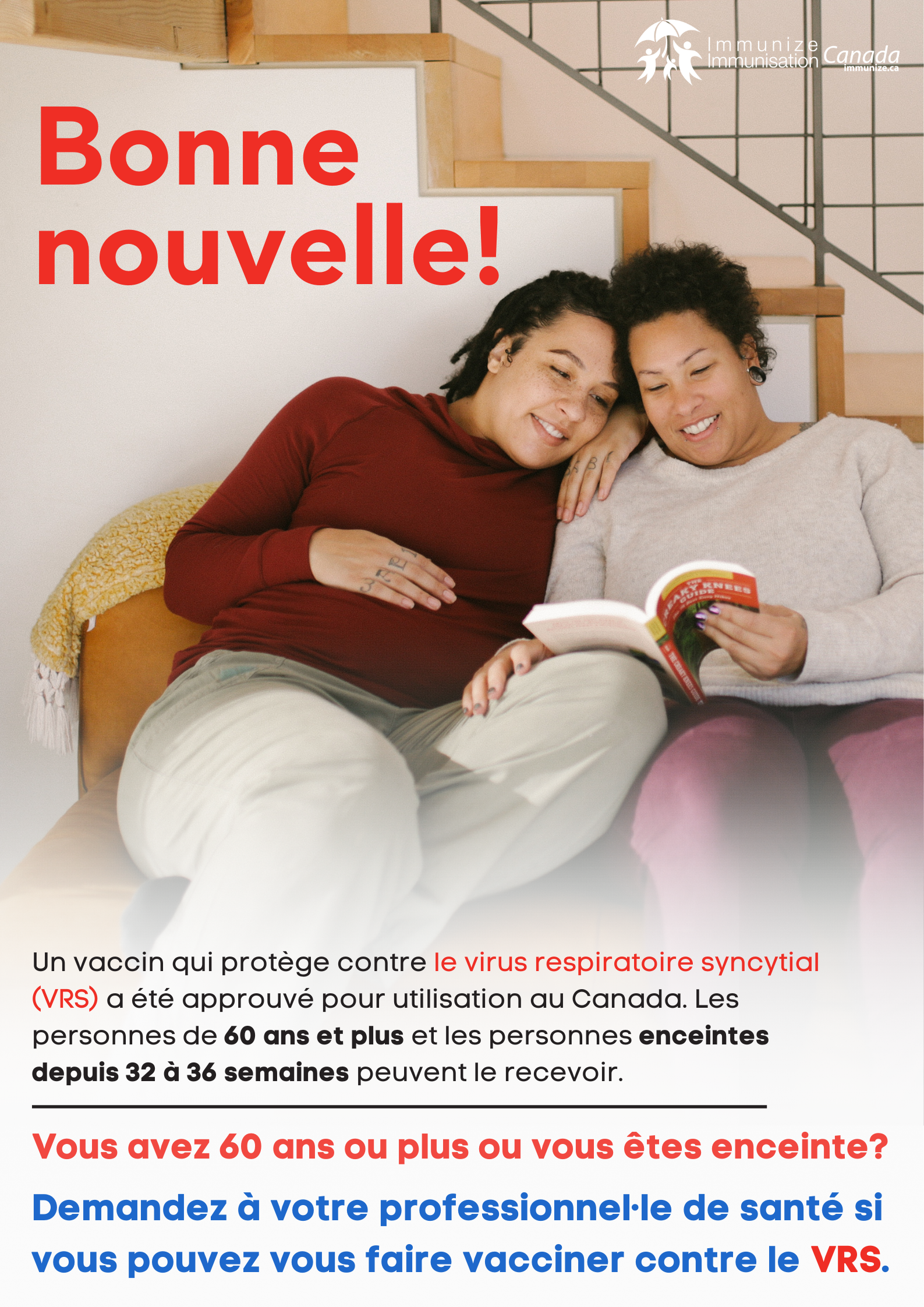 Bonne nouvelle! (vaccin contre le VRS) (affiche)