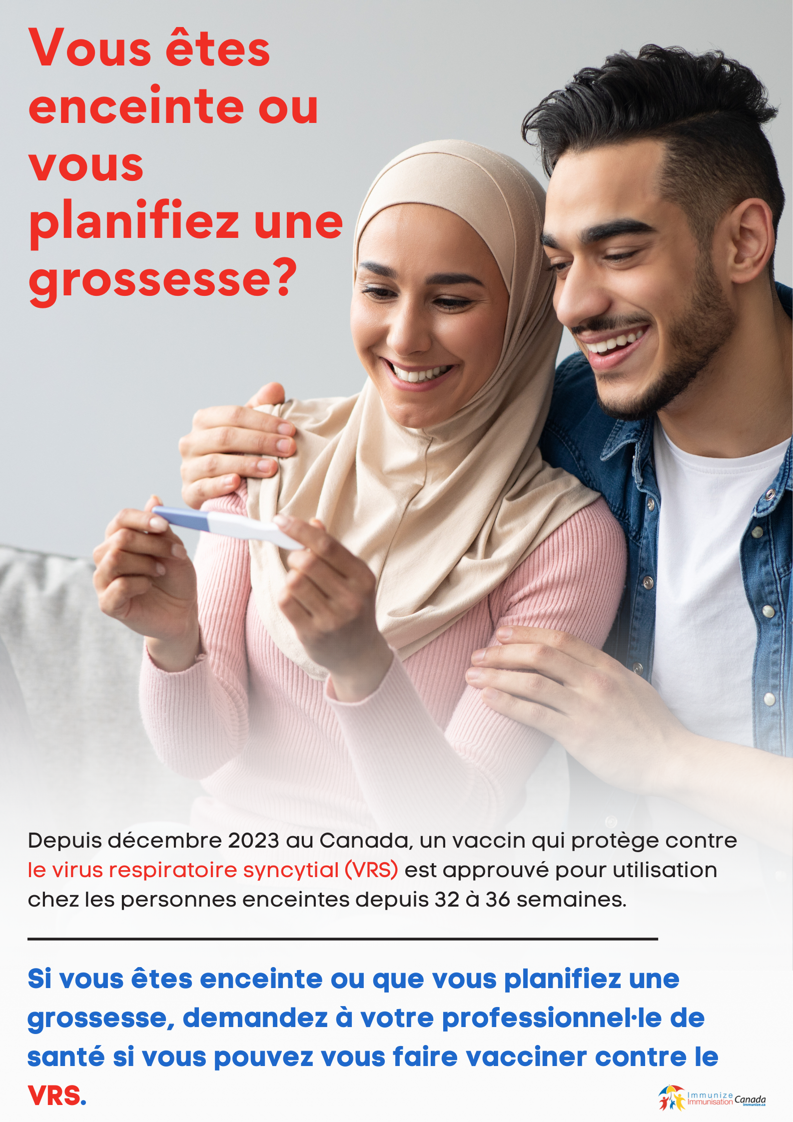 Vous êtes enceinte ou vous planifiez une grossesse? (vaccin contre le VRS) (affiche)