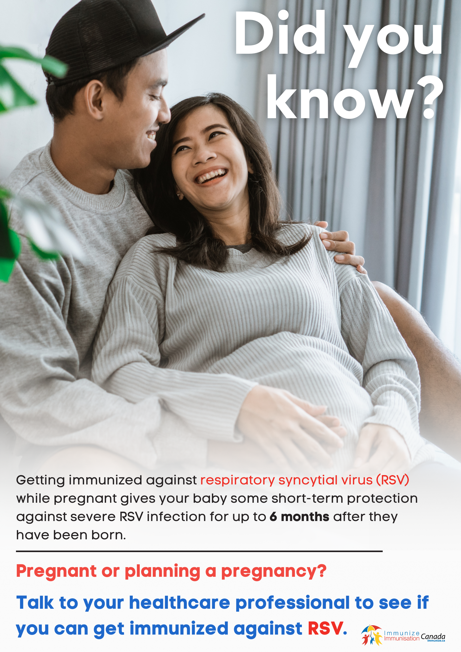 Did you know? Respiratory syncytial virus (RSV) immunization during pregnancy