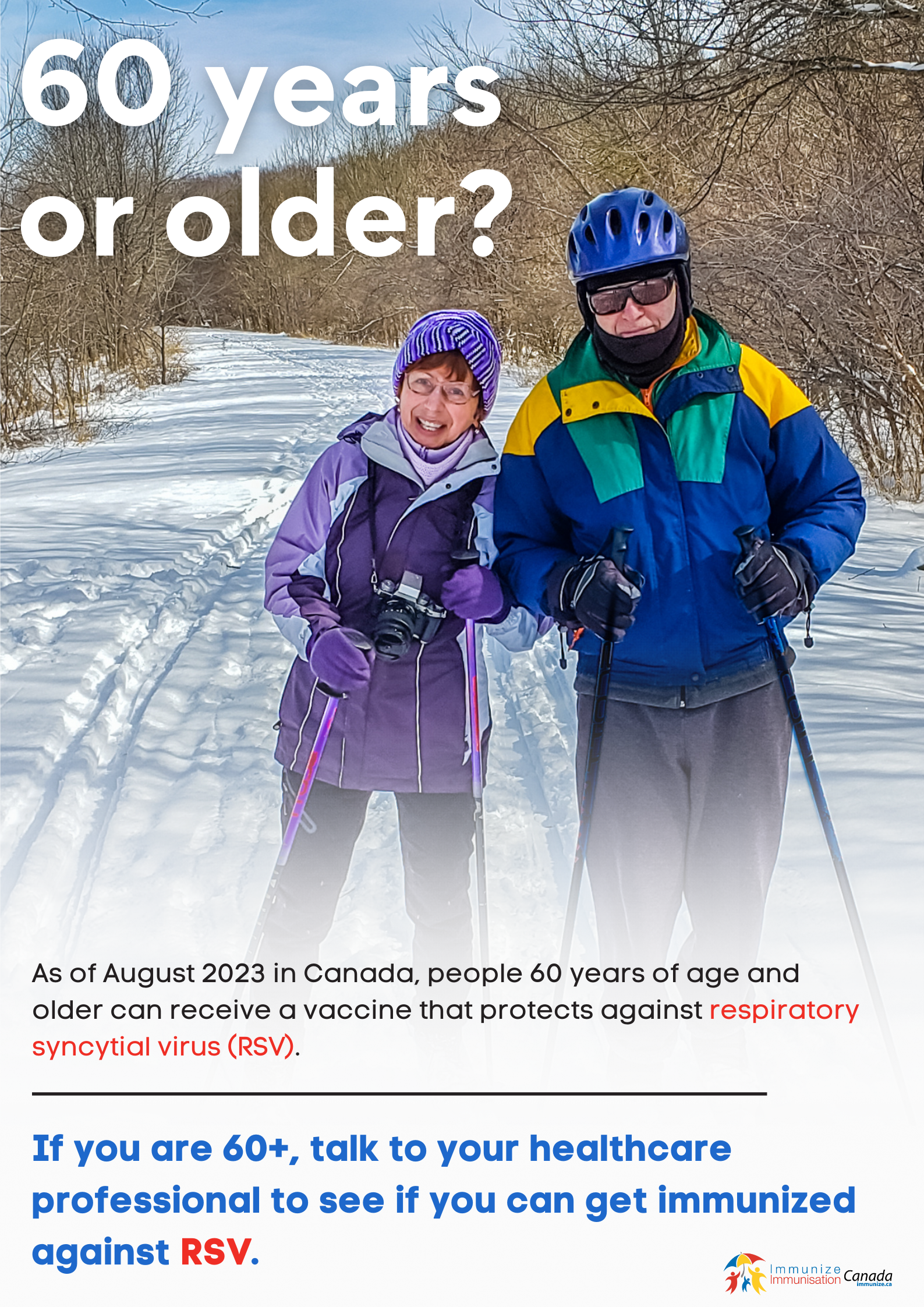 60 years or older? RSV vaccine (poster)