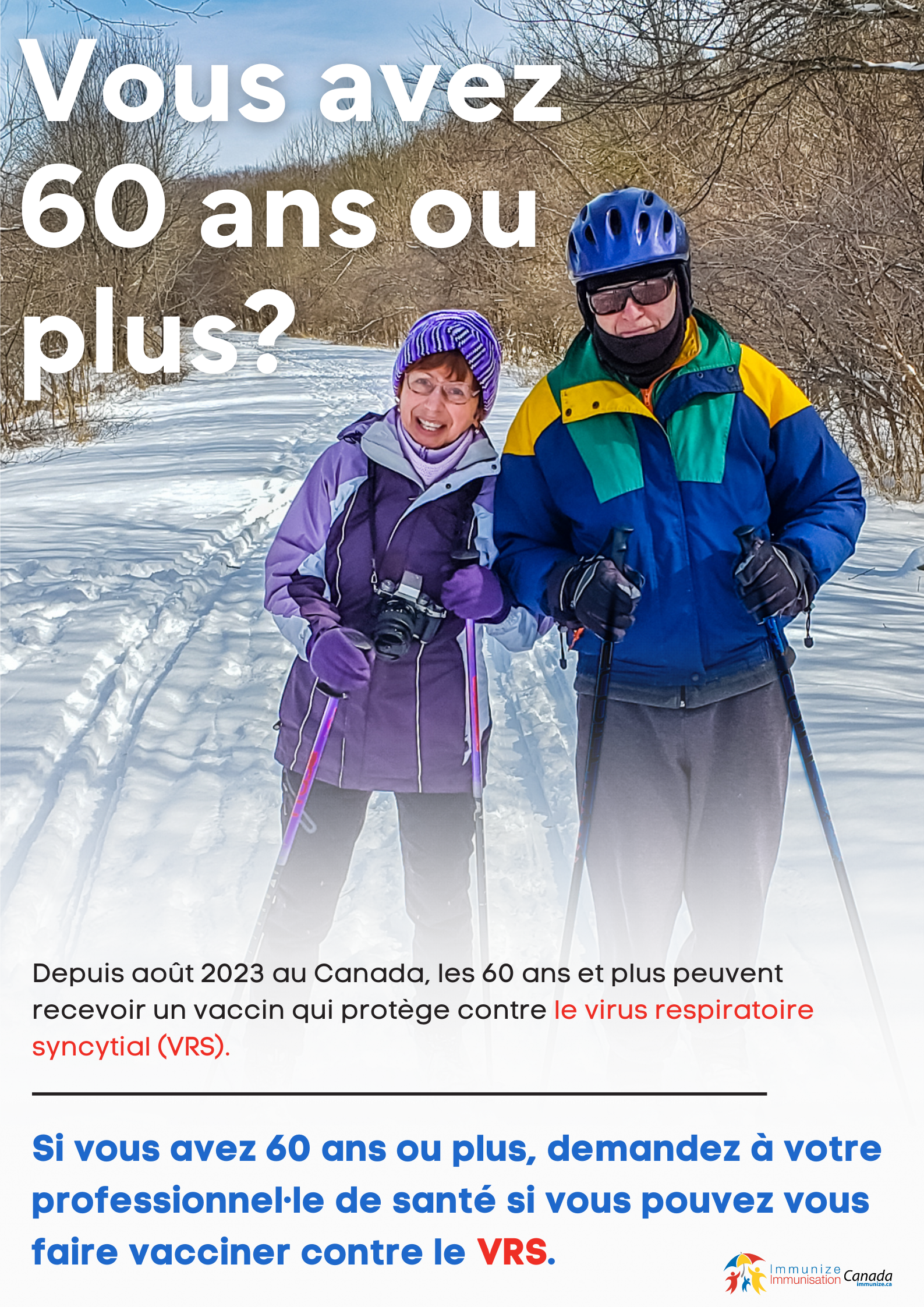 Vous avez 60 ans ou plus? (vaccin contre le VRS) (affiche)