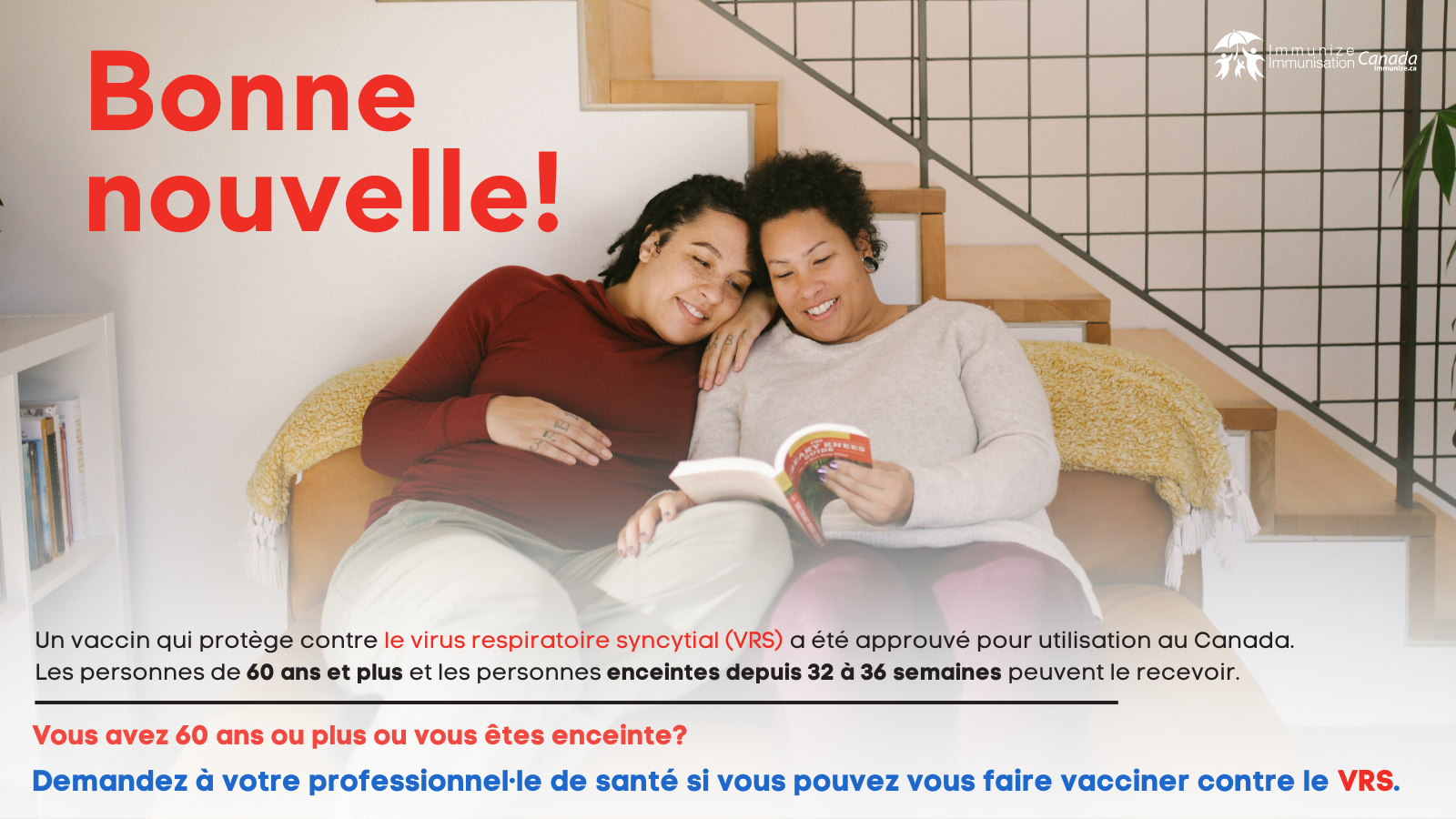 Bonne nouvelle! (vaccin contre le VRS) - image pour Twitter