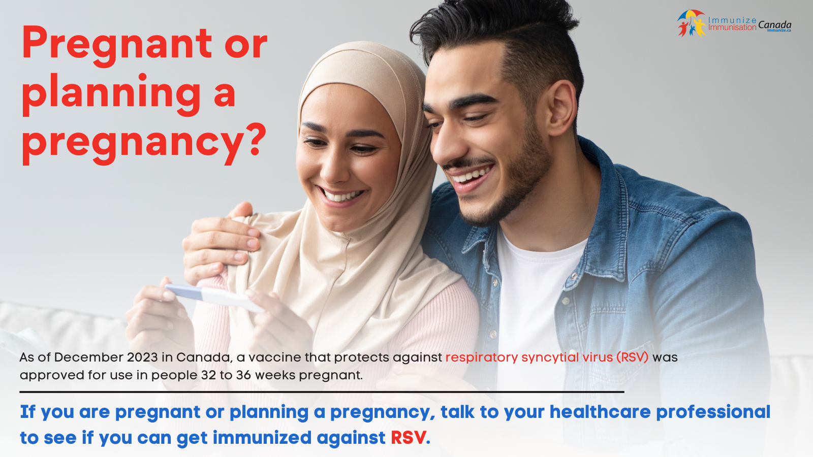 Pregnant or planning a pregnancy? (RSV vaccine) - social media image for Twitter