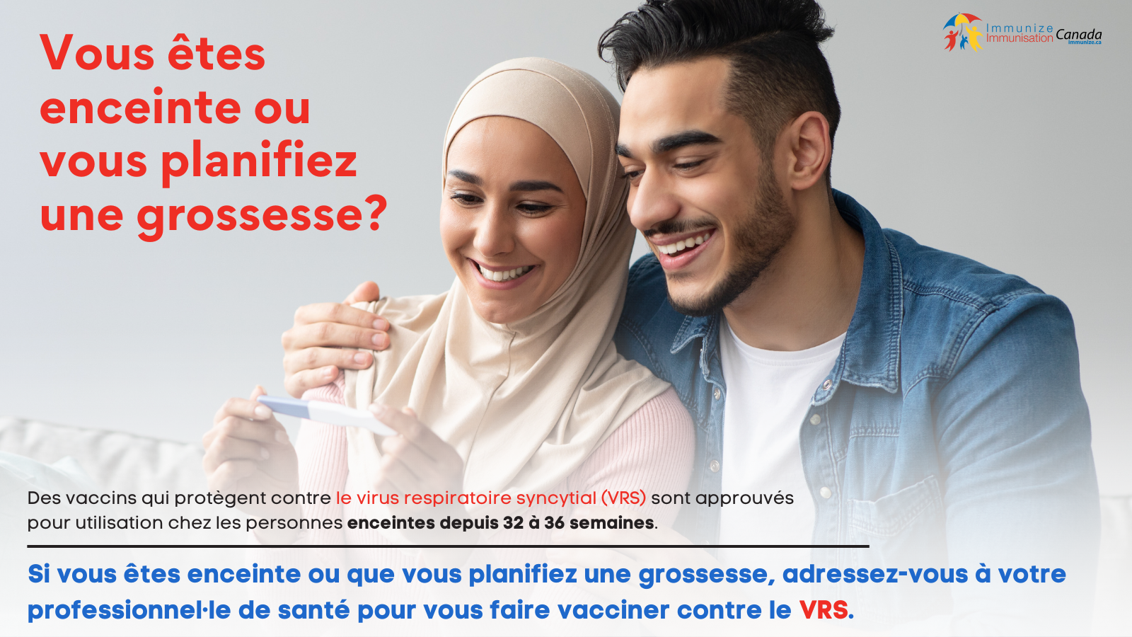 ​Vous êtes enceinte ou vous planifiez une grossesse? (vaccin contre le VRS) - image pour Twitter/X