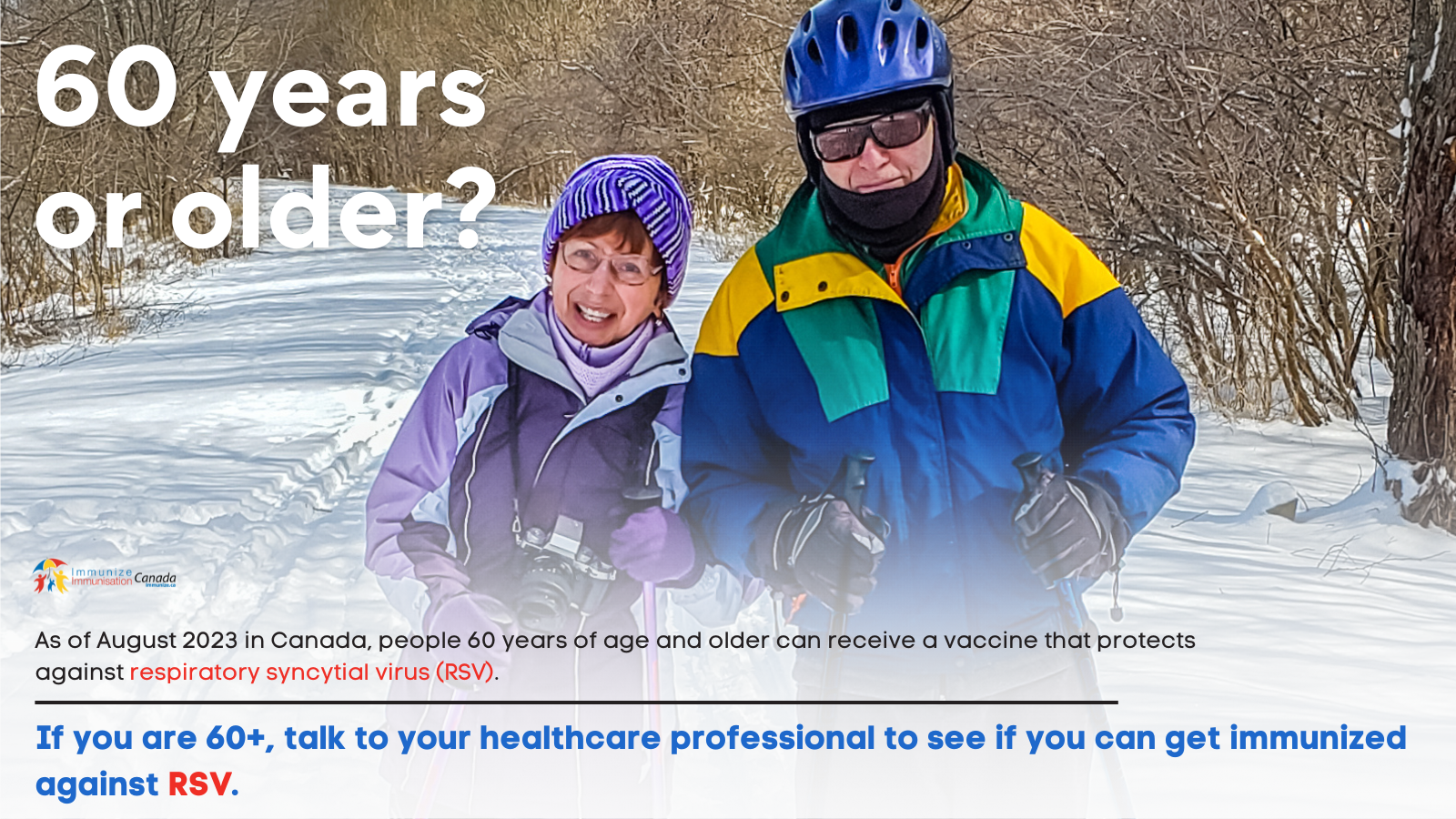 60 years or older? (RSV vaccine) - social media image for Twitter