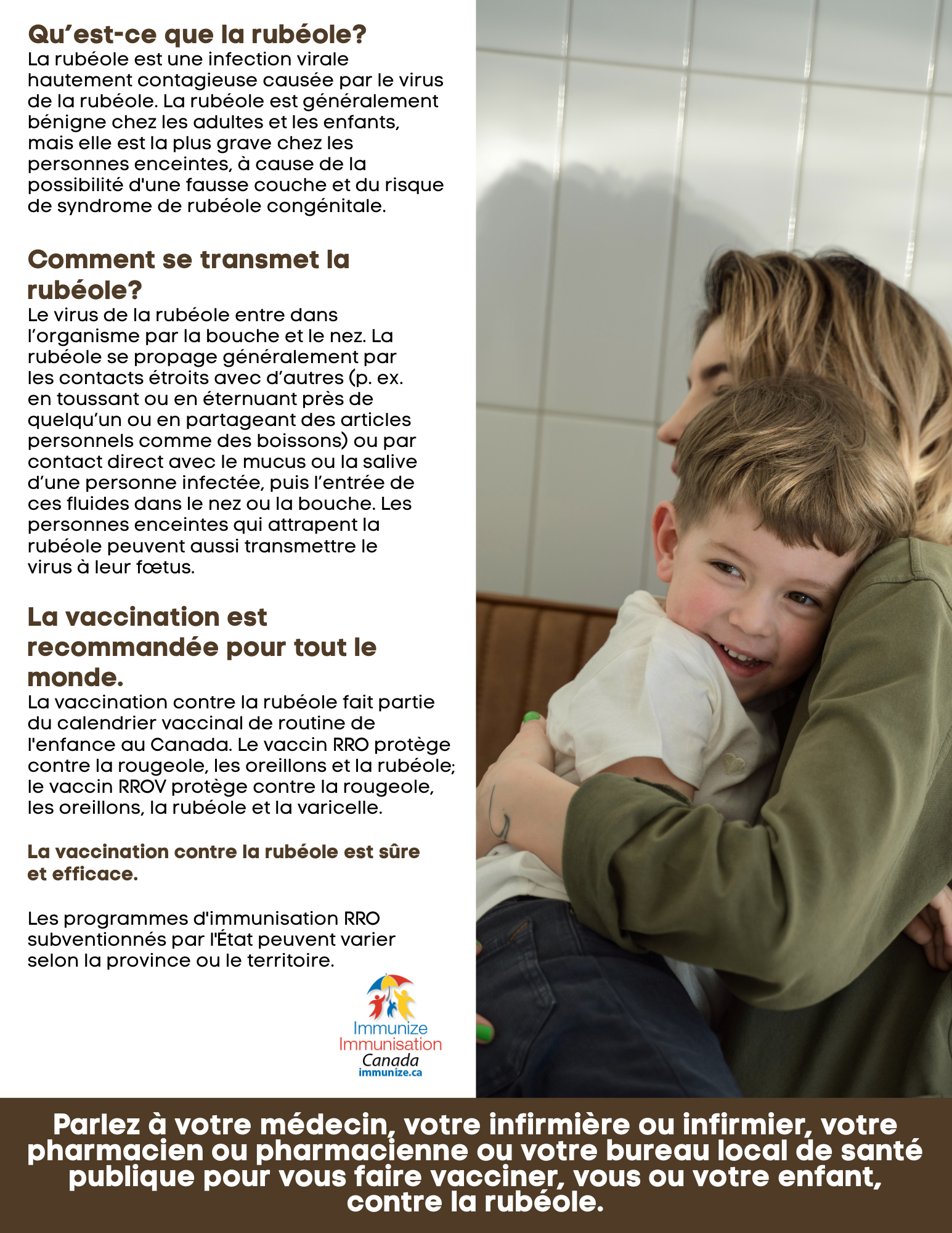 Qu’est-ce que la rubéole? - affiche 1