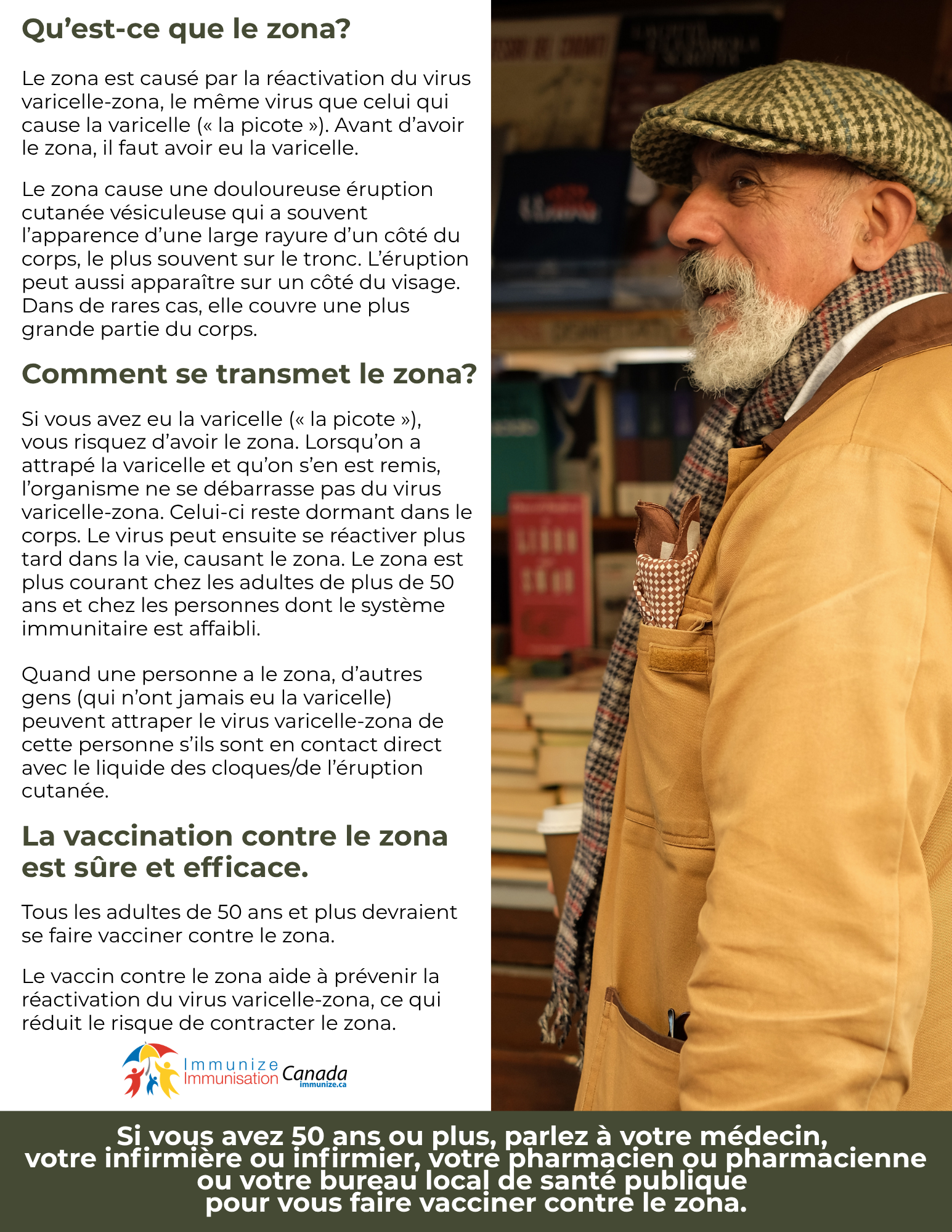 Qu'est-ce que le zona? (affiche 2)