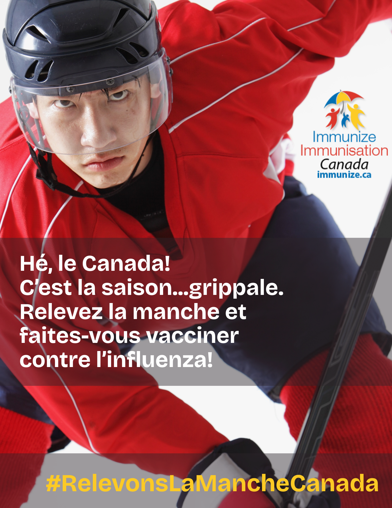 Relevons la manche, Canada! - vaccination contre la grippe - affiche 1