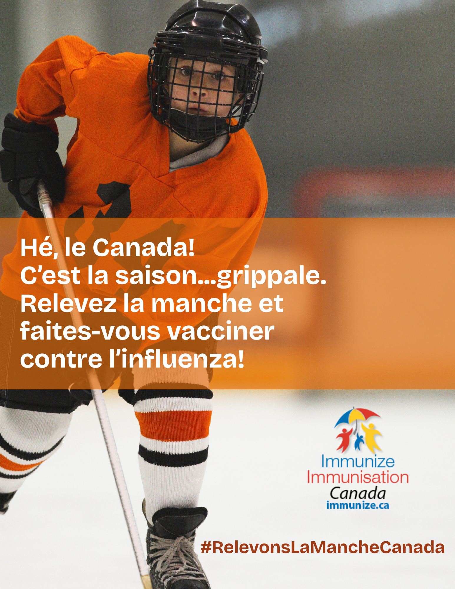 Relevons la manche, Canada! - vaccination contre la grippe - affiche 3